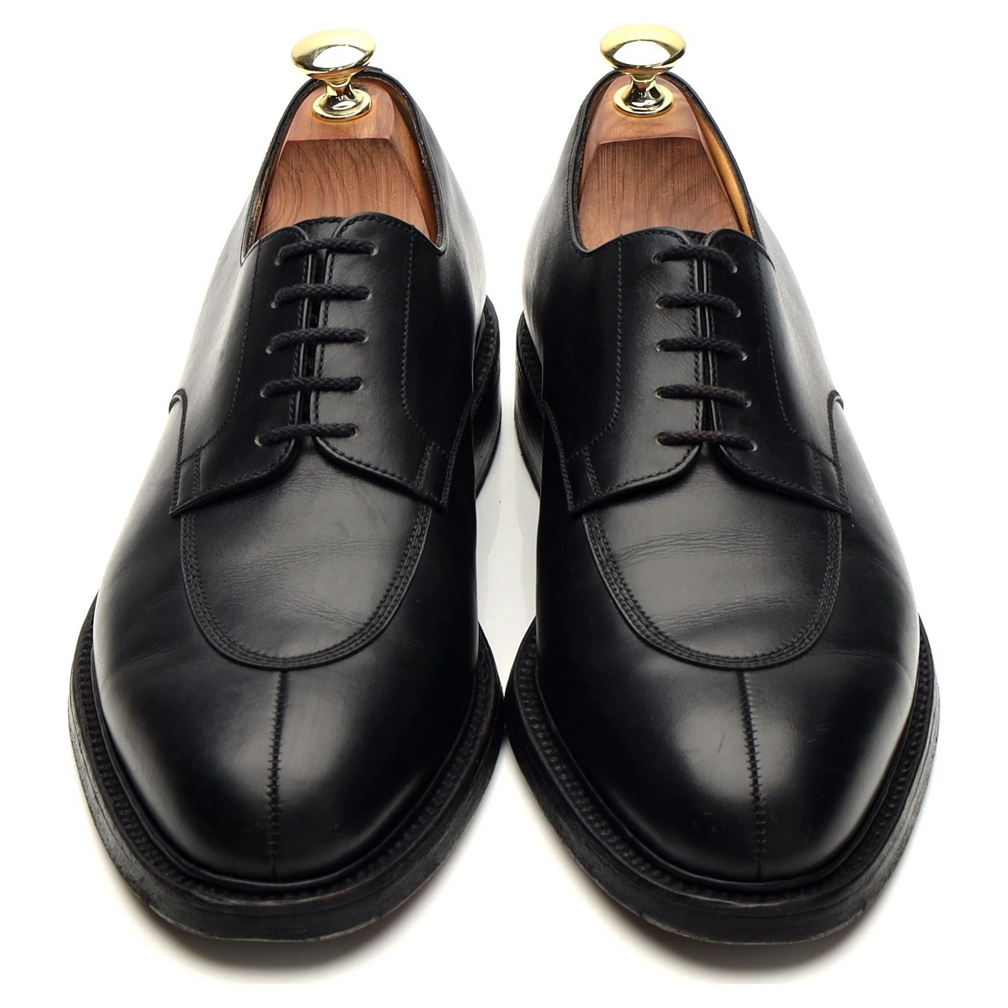 'Half-Hunt' Black Leather Split Toe Derby 7 D UK 7.5 - Image 2