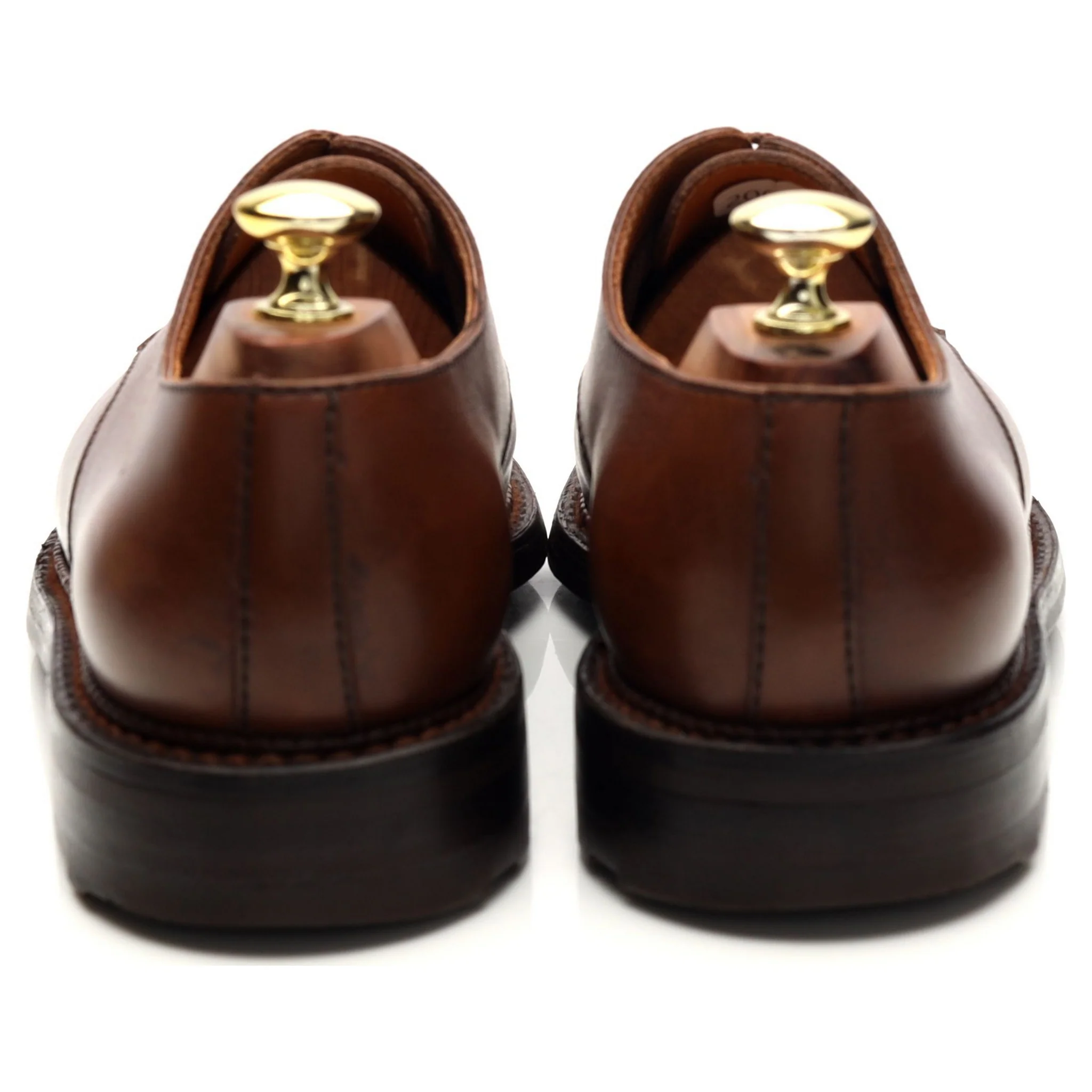 'Half-Hunt' Brown Leather Split Toe Derby 7 D UK 7.5 - Image 4