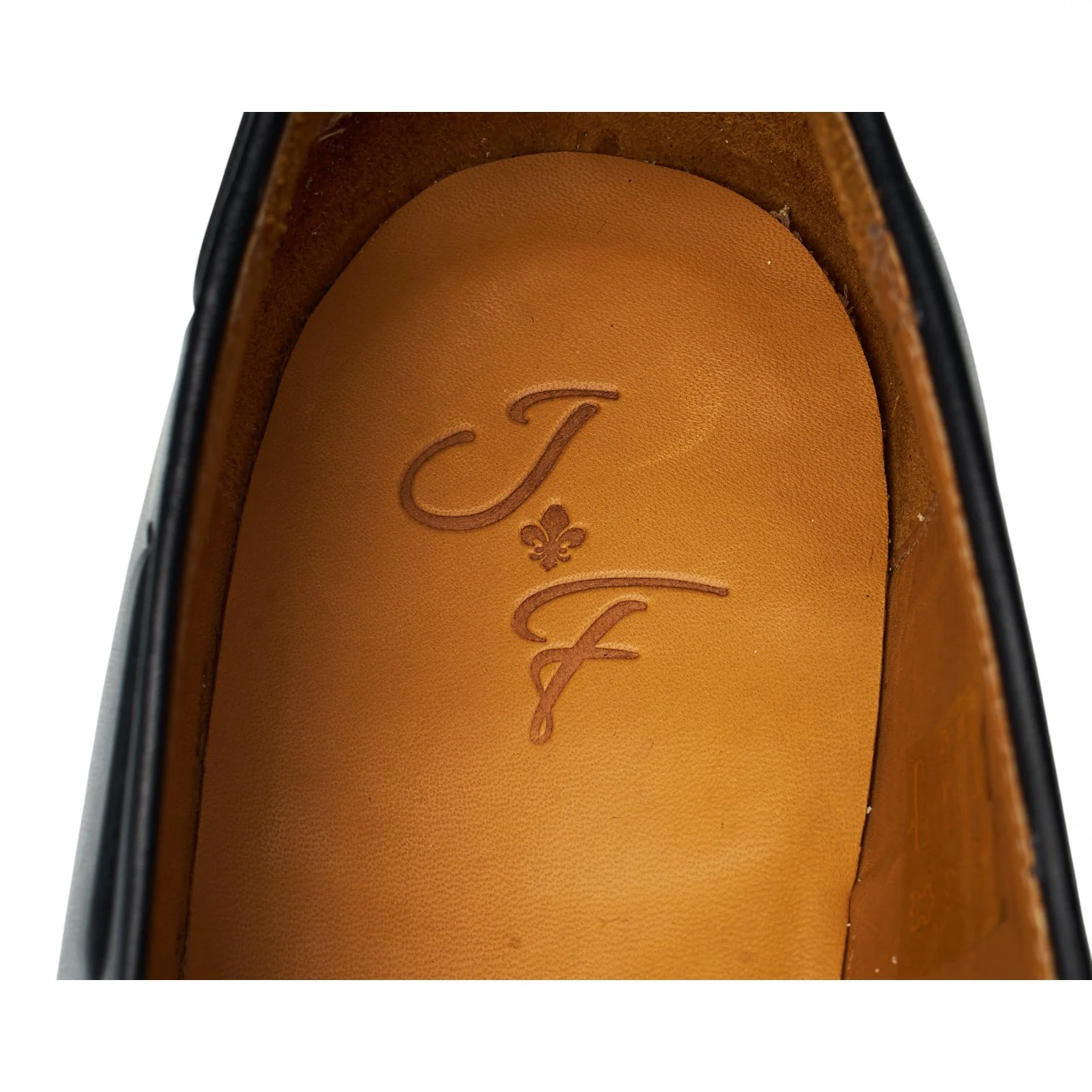 'Haller' Black Leather Tassel Loafers UK 8 E - Image 6