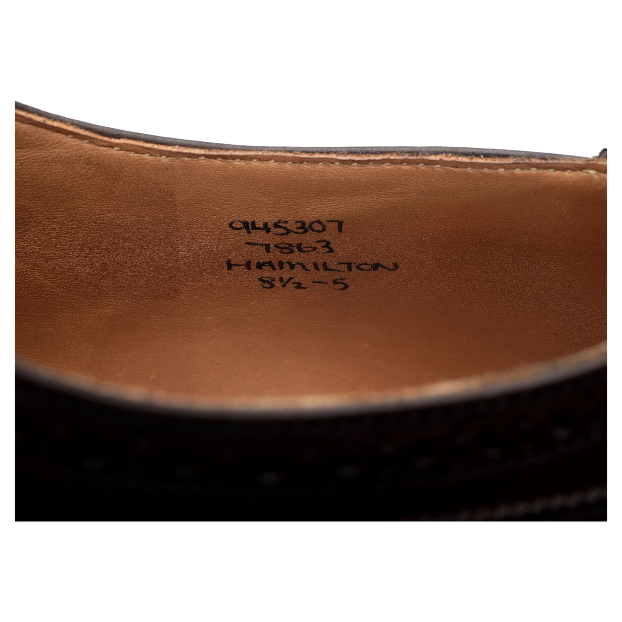 'Hamilton' Dark Brown Leather Oxford UK 8.5 - Image 13