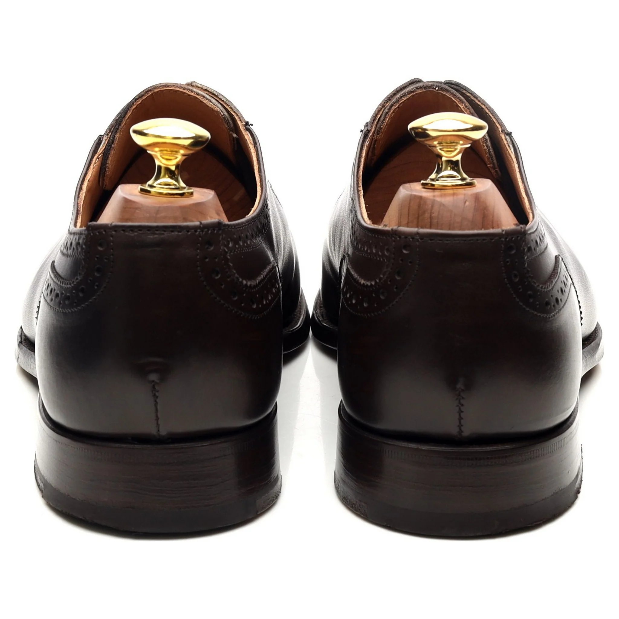 'Hamilton' Dark Brown Leather Oxford UK 8.5 - Image 4
