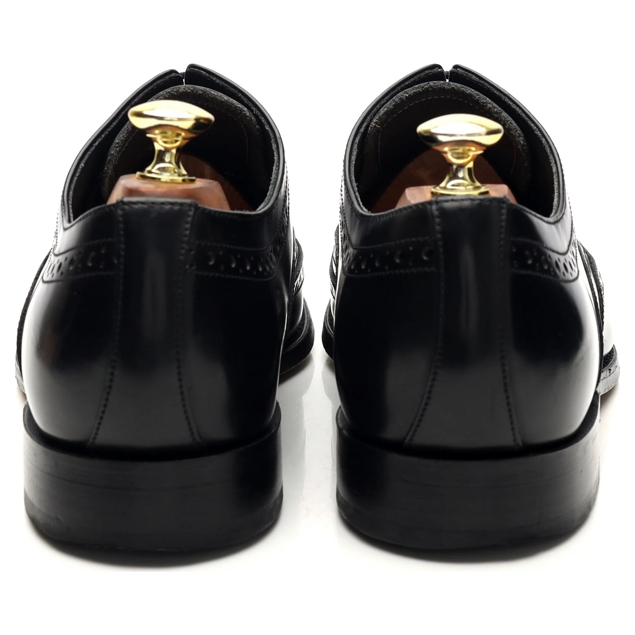 'Hampstead' Black Leather Oxford Brogues UK 7.5 G - Image 4