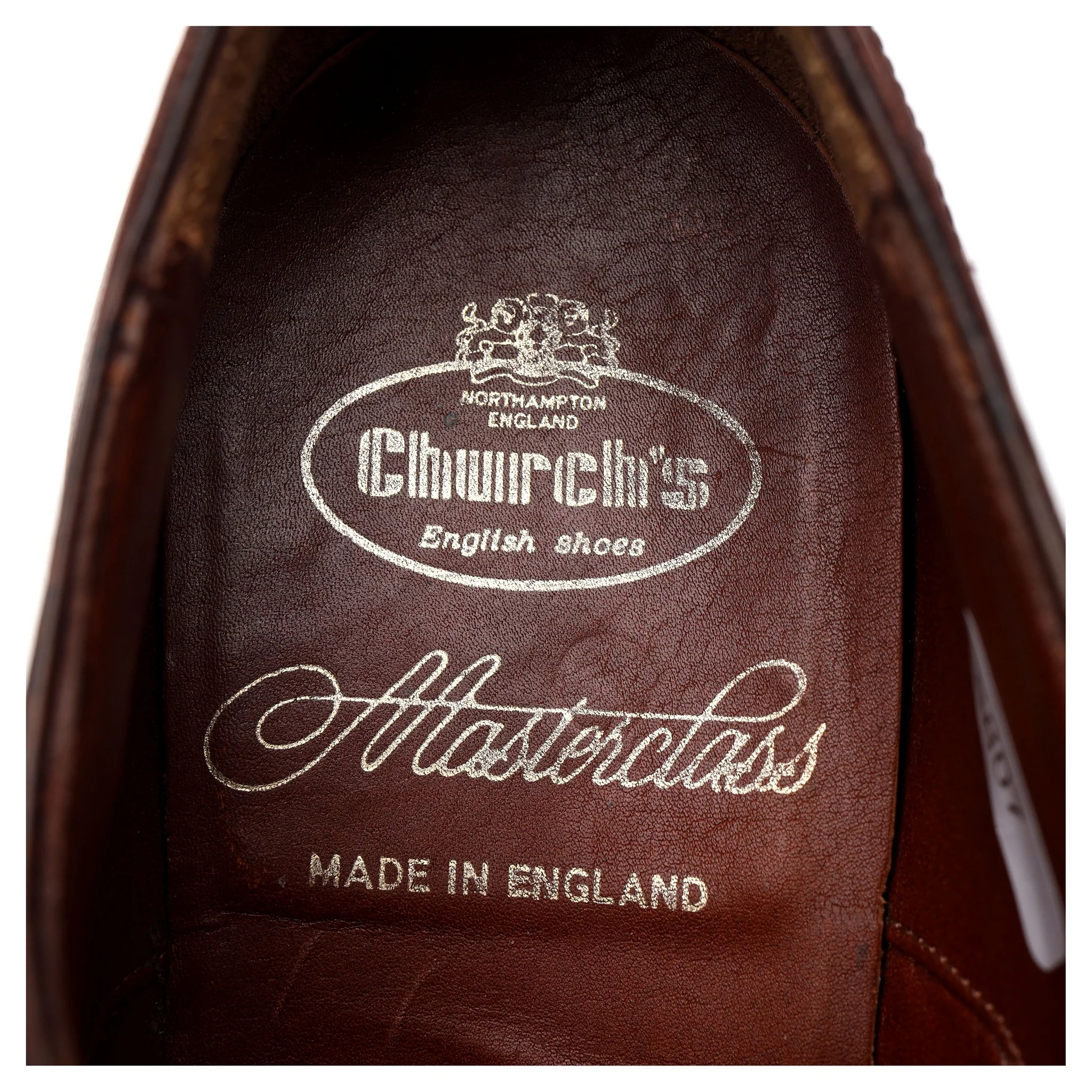 Masterclass 'Hanover' Tan Brown Leather Oxford UK 7.5 F - Image 12