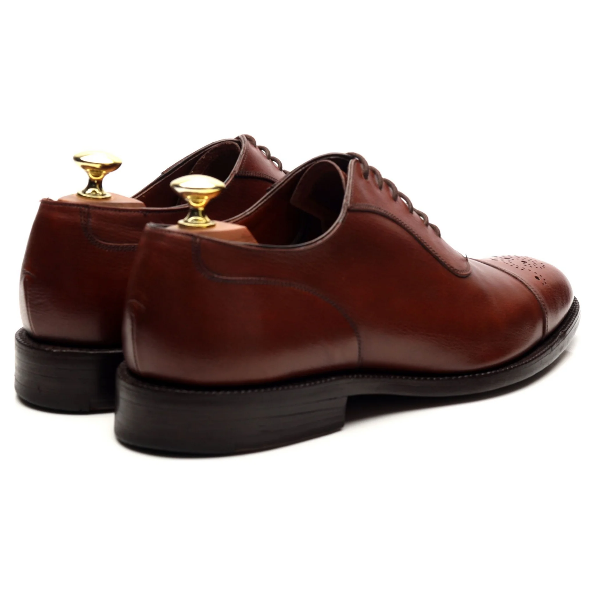 Masterclass 'Hanover' Tan Brown Leather Oxford UK 7.5 F - Image 5