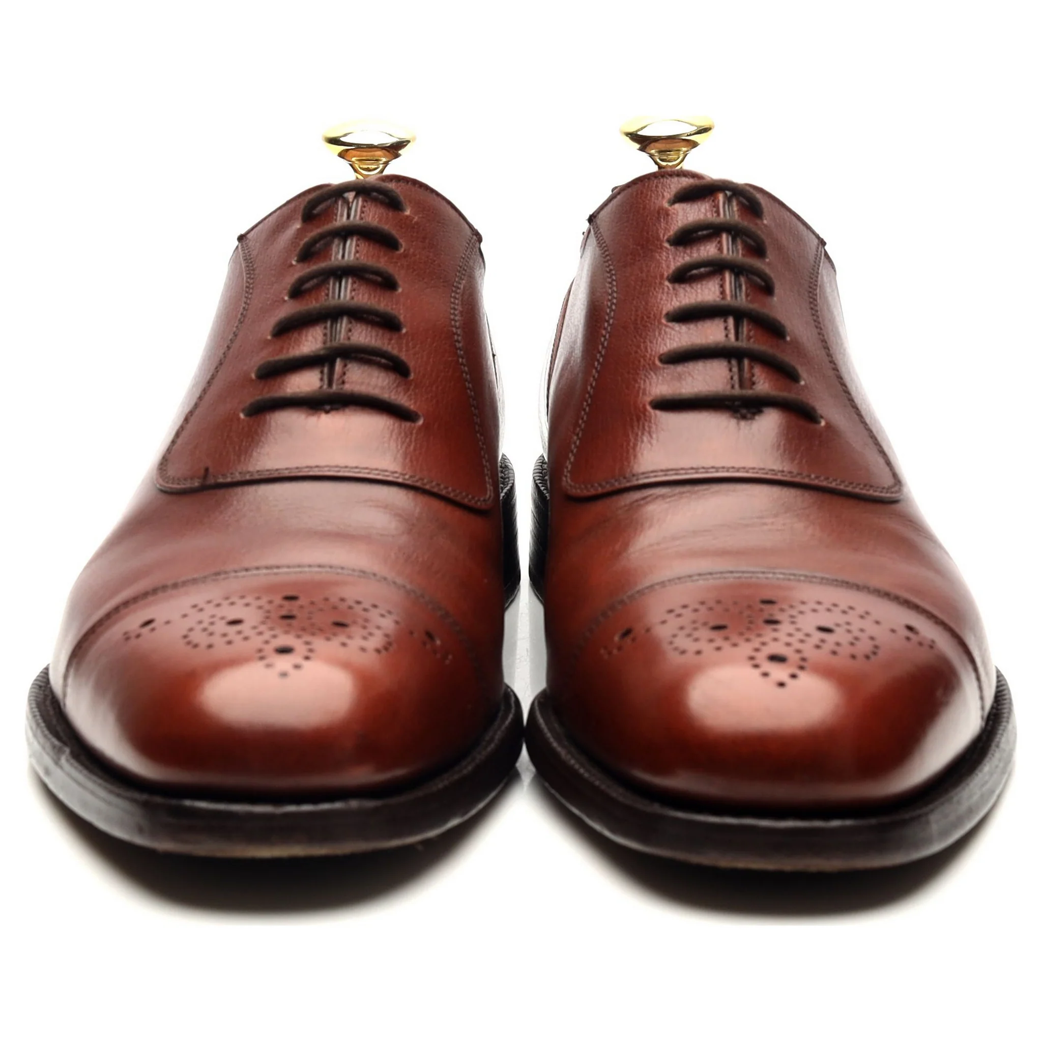 Masterclass 'Hanover' Tan Brown Leather Oxford UK 7.5 F - Image 8