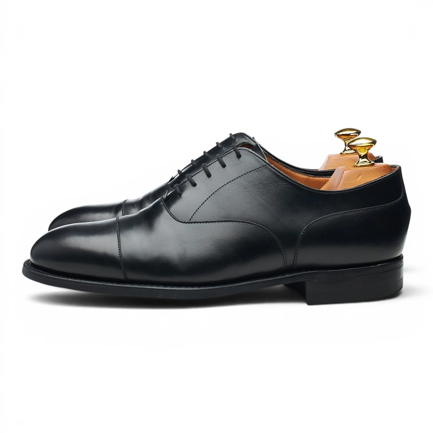 'Harrington' Black Leather Oxford UK 8.5 F - Image 3