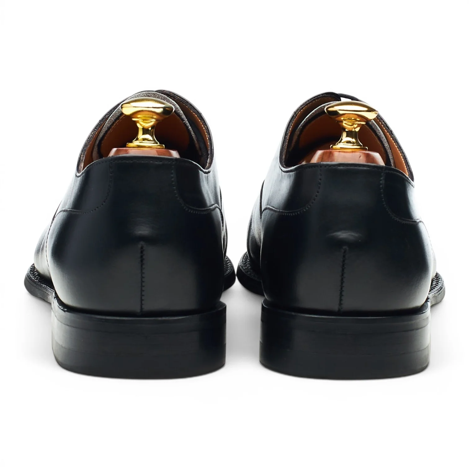'Harrington' Black Leather Oxford UK 8.5 F - Image 4