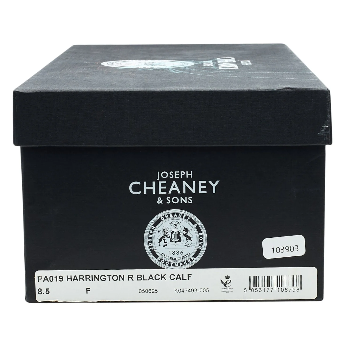 'Harrington' Black Leather Oxford UK 8.5 F - Image 8