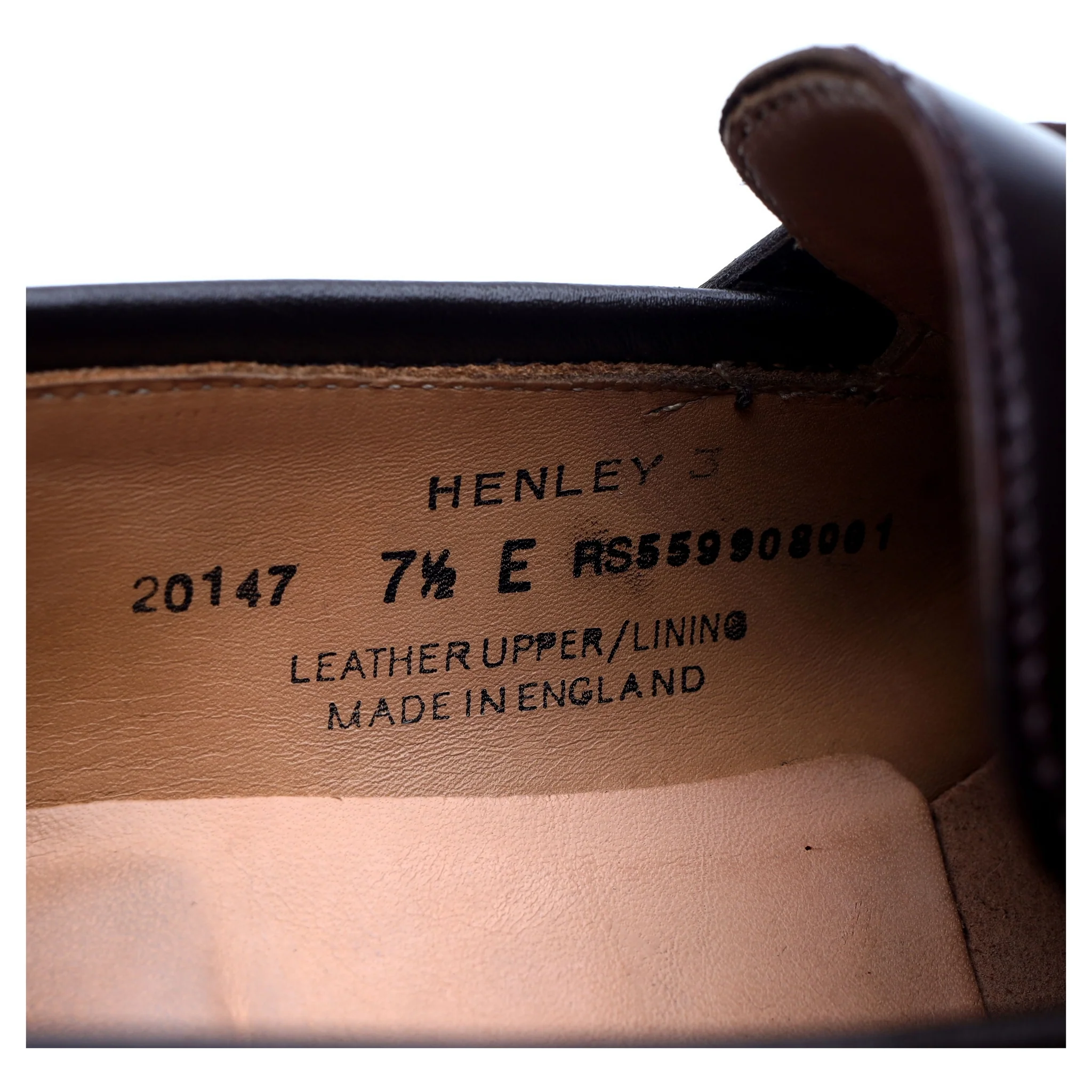 'Henley 3' Burgundy Leather Loafers UK 7.5 E - Image 13