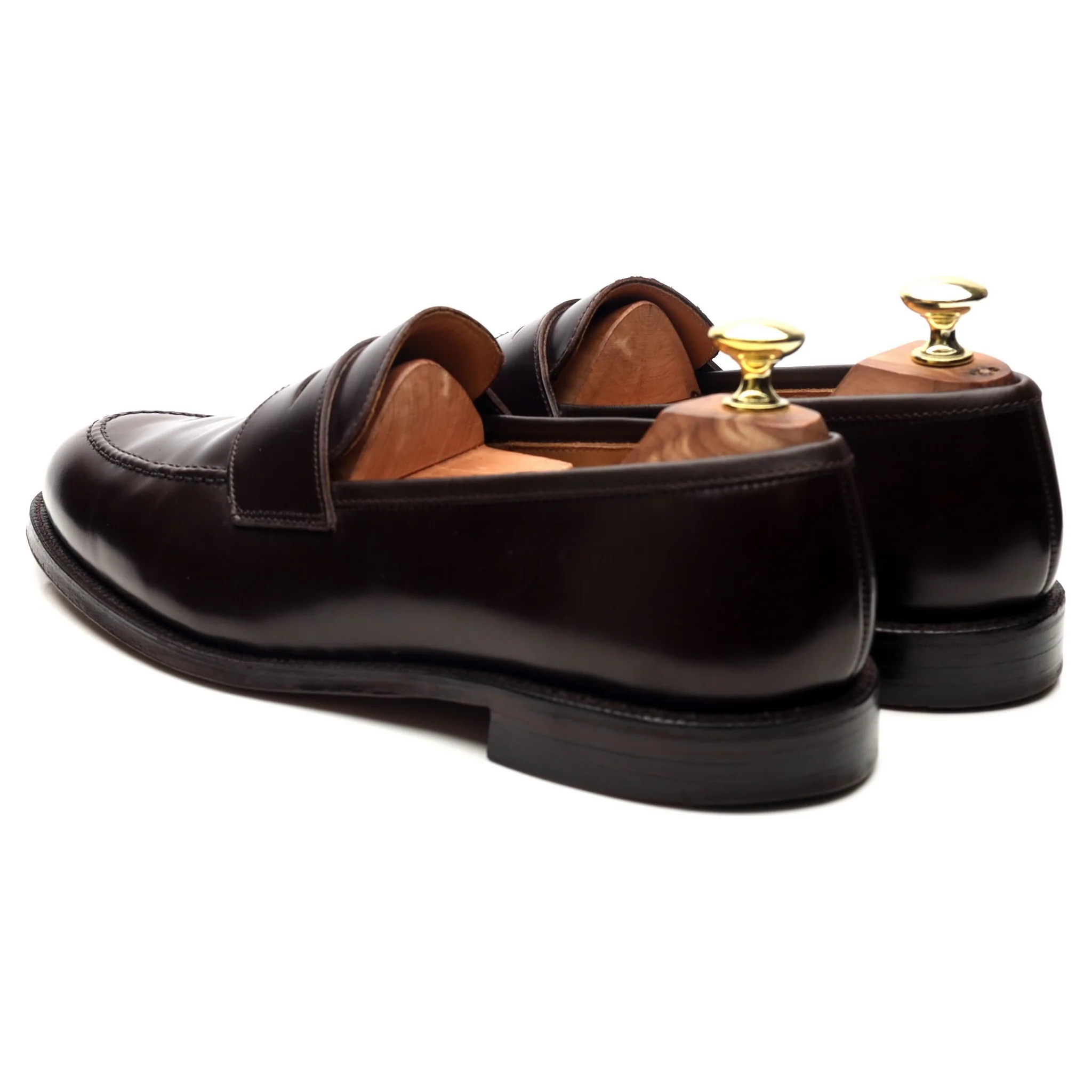 'Henley 3' Burgundy Leather Loafers UK 7.5 E - Image 3