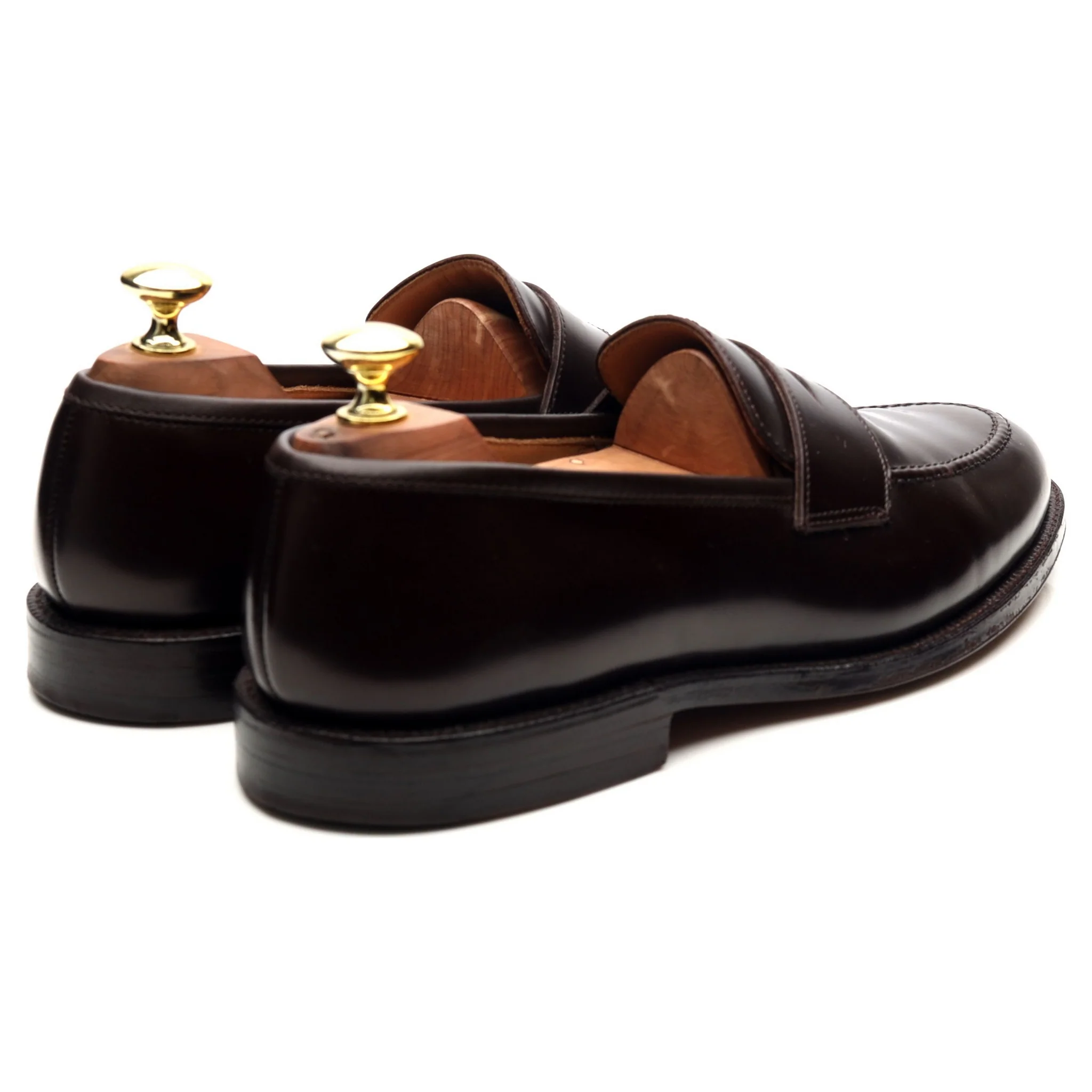 'Henley 3' Burgundy Leather Loafers UK 7.5 E - Image 5