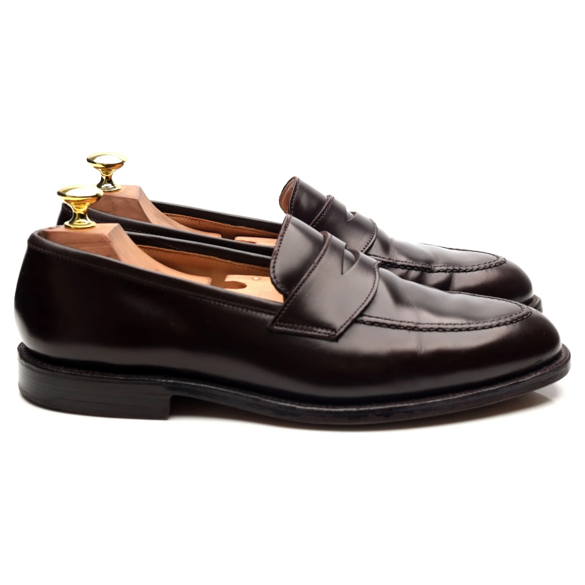 'Henley 3' Burgundy Leather Loafers UK 7.5 E - Image 6