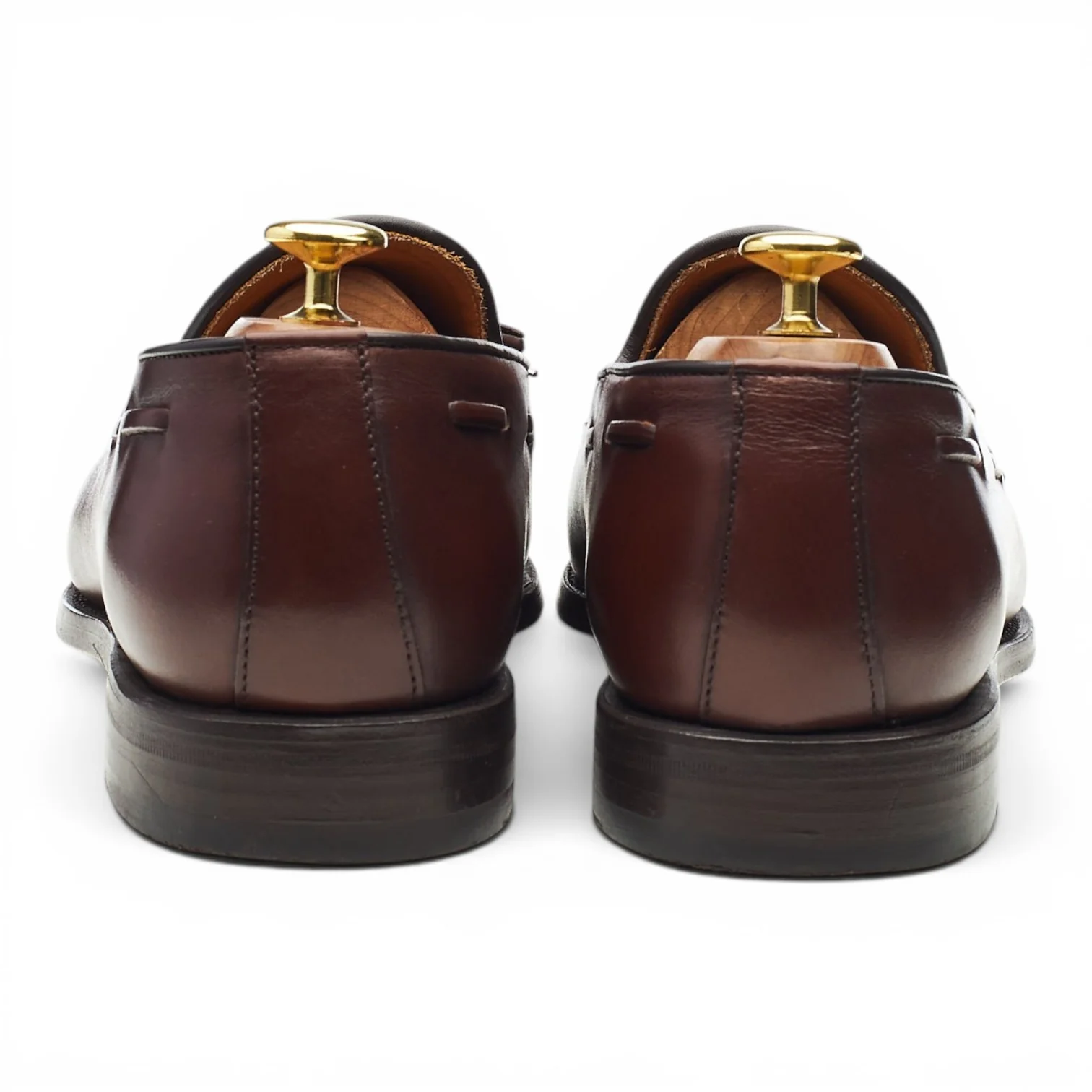 Herring '8491' Brown Leather Tassel Loafers UK 8.5 - Image 4