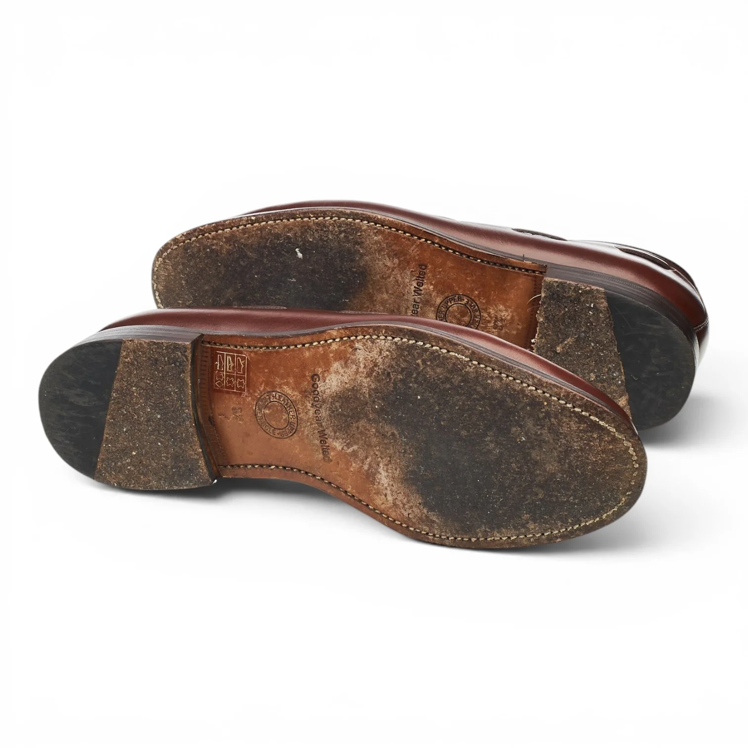 Herring '8491' Brown Leather Tassel Loafers UK 8.5 - Image 5
