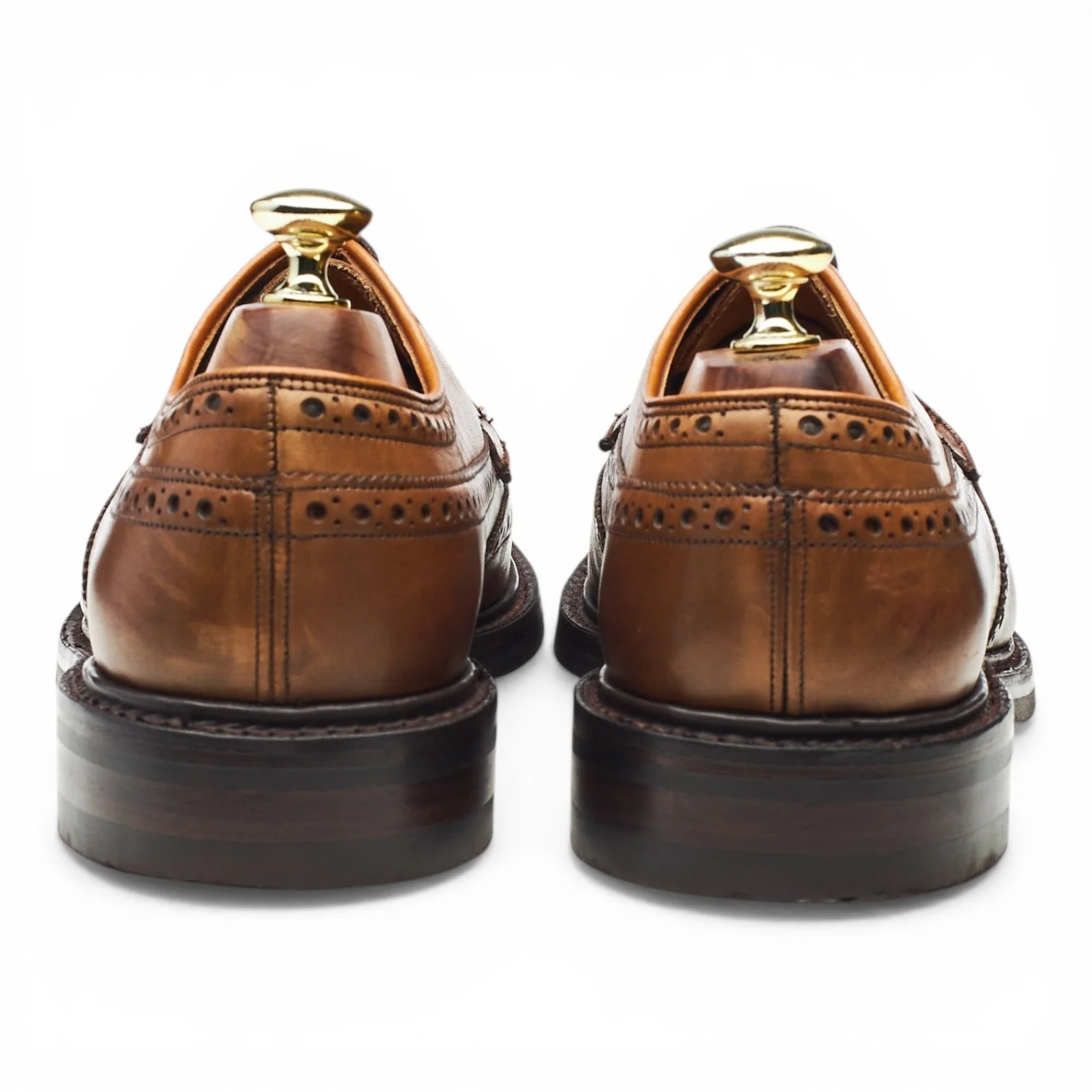 Herring 'Canning' Brown Leather Derby Brogues UK 7.5 F - Image 4