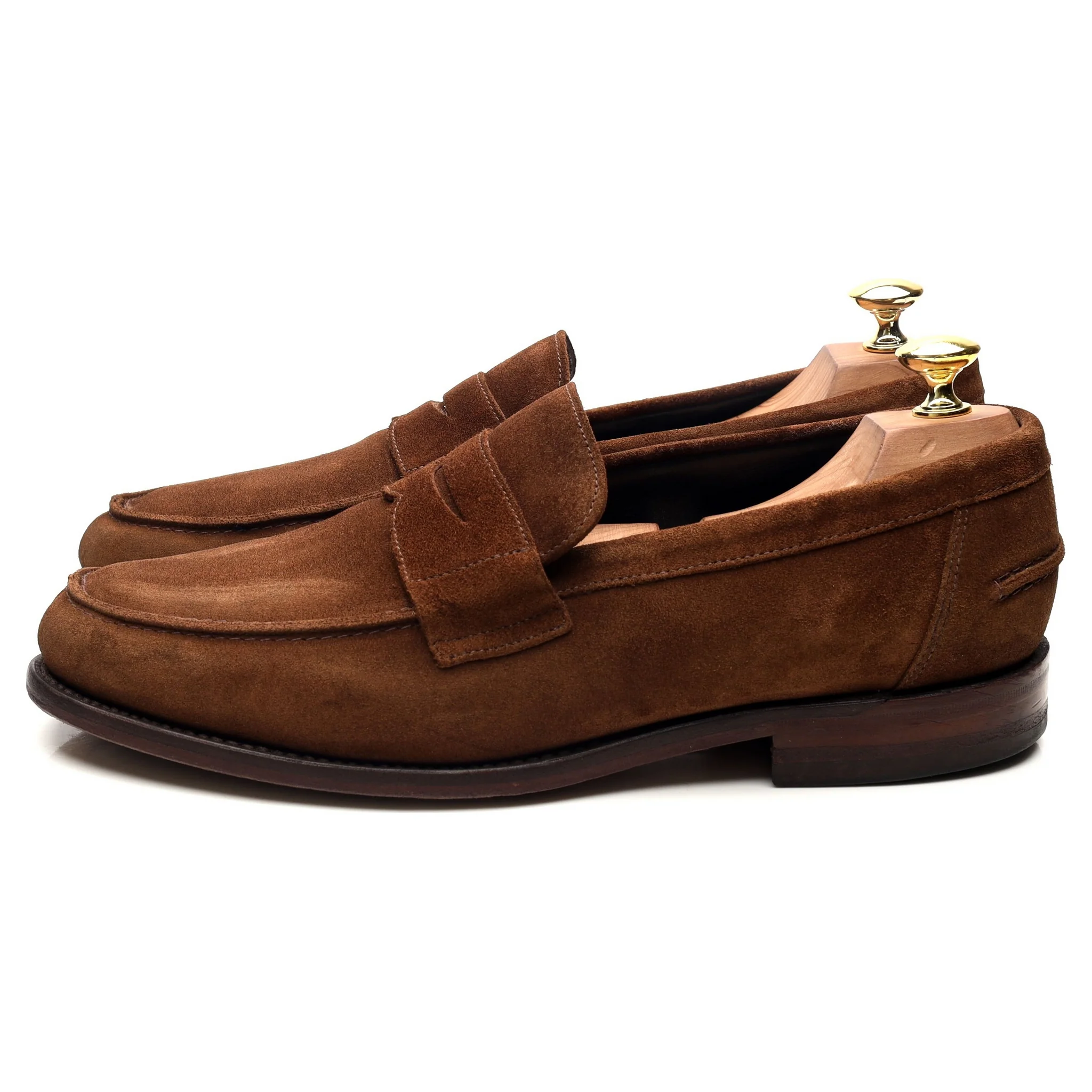 'Broadway' Snuff Brown Suede Loafers UK 9 F - Image 2
