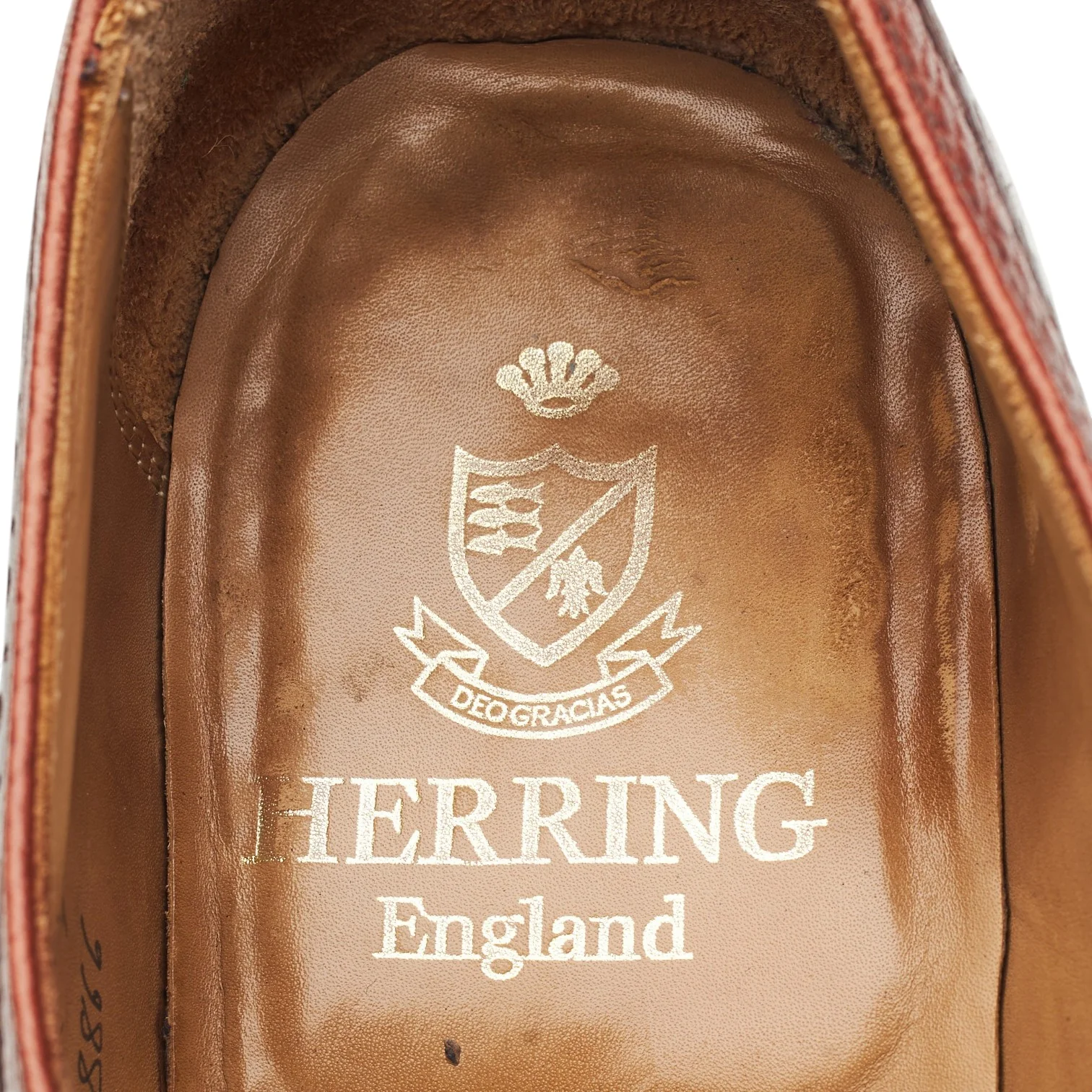 Herring 'Montpellier' Tan Brown Leather Monk Strap UK 9 F - Image 6
