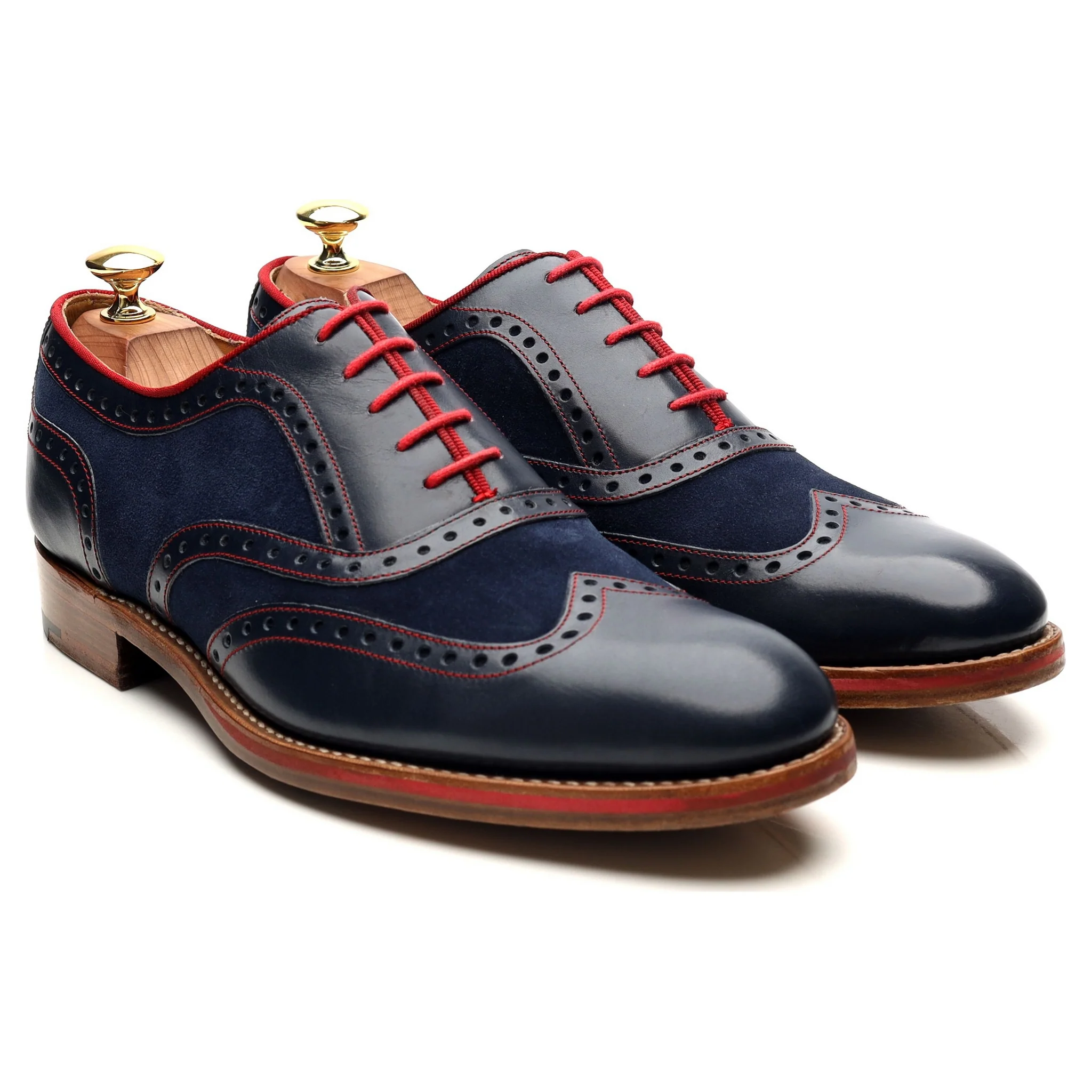 'Hathaway' Navy Blue Leather Brogues UK 8 F - Image 7