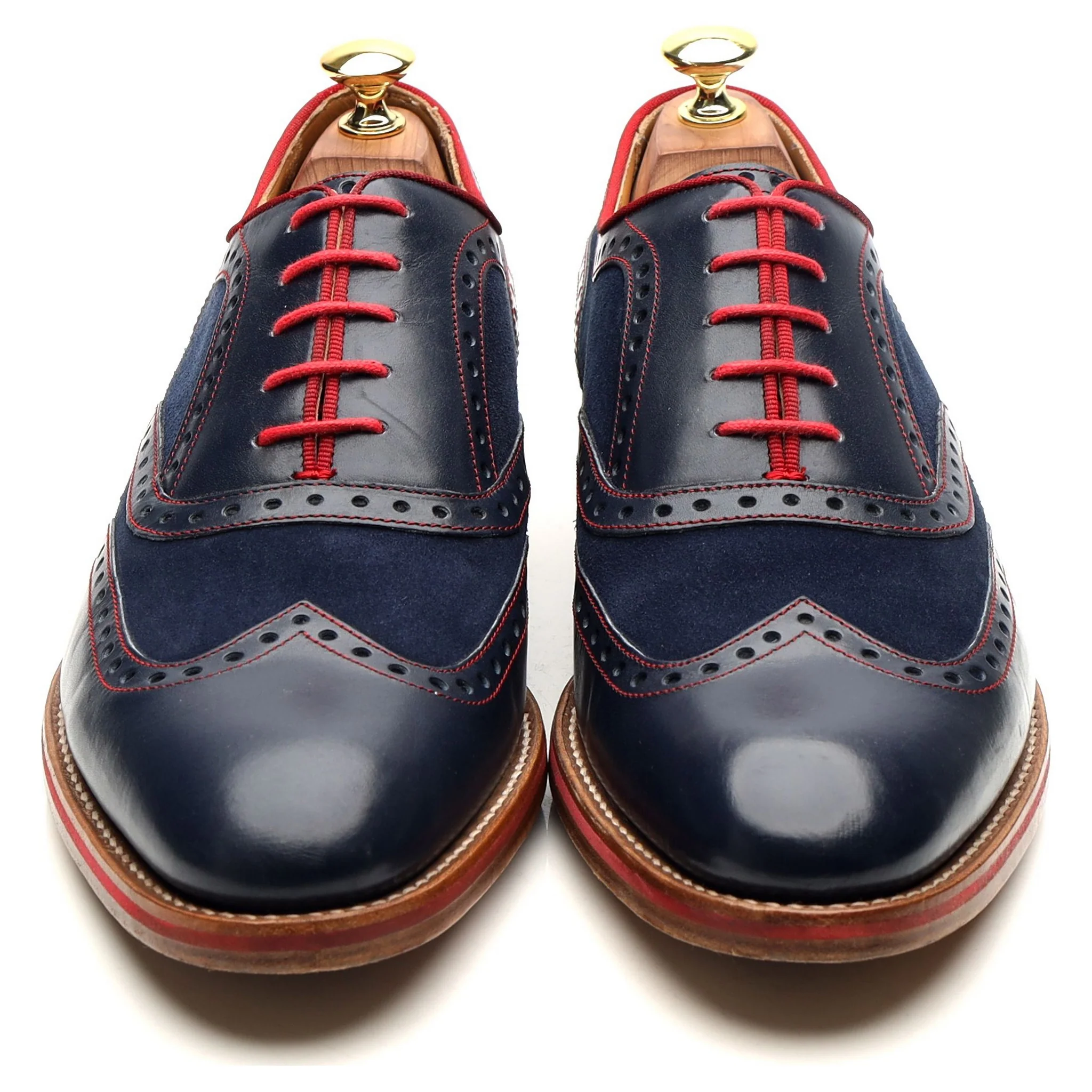 'Hathaway' Navy Blue Leather Brogues UK 8 F - Image 9