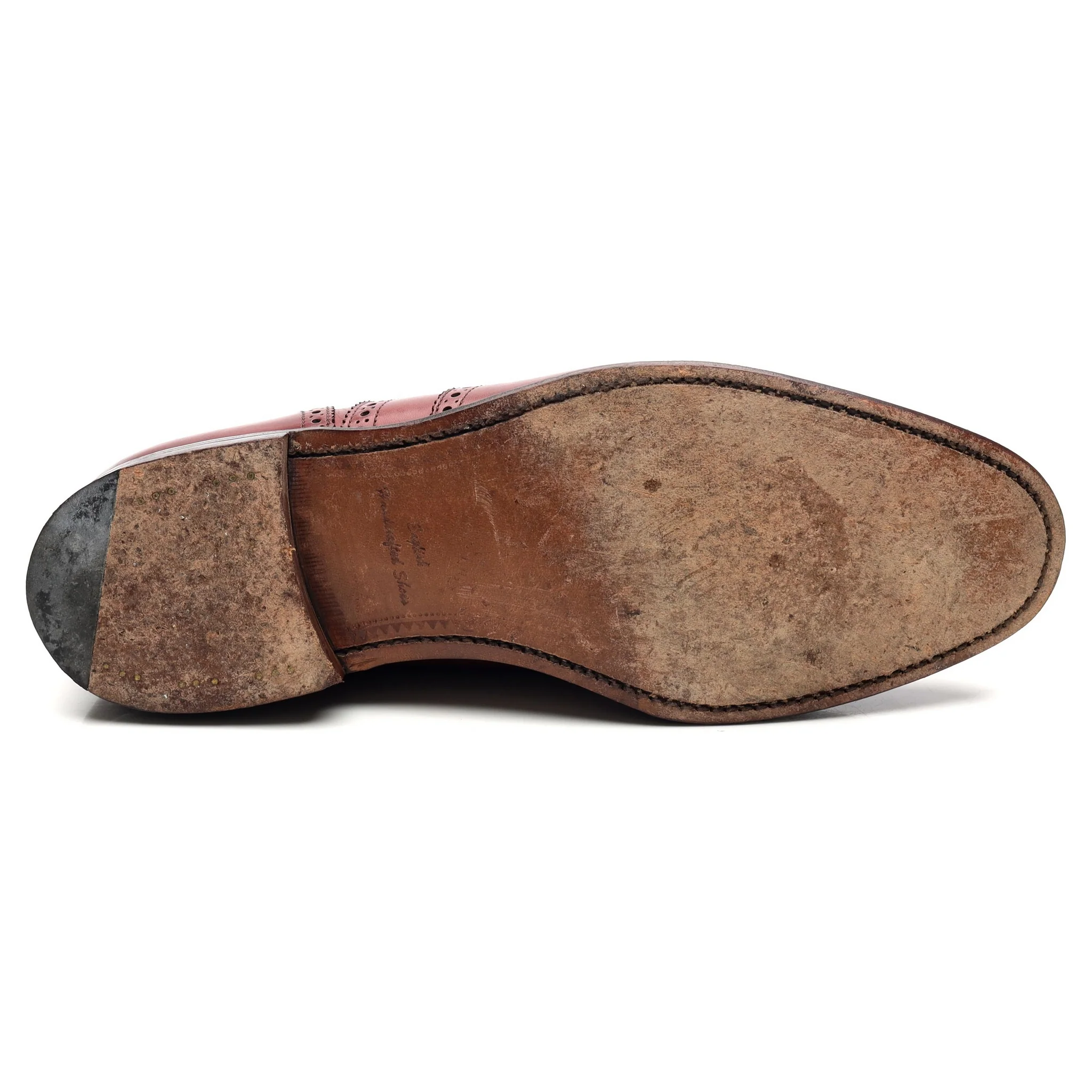 'Richmond' Burgundy Leather Brogues UK 9.5 F - Image 11