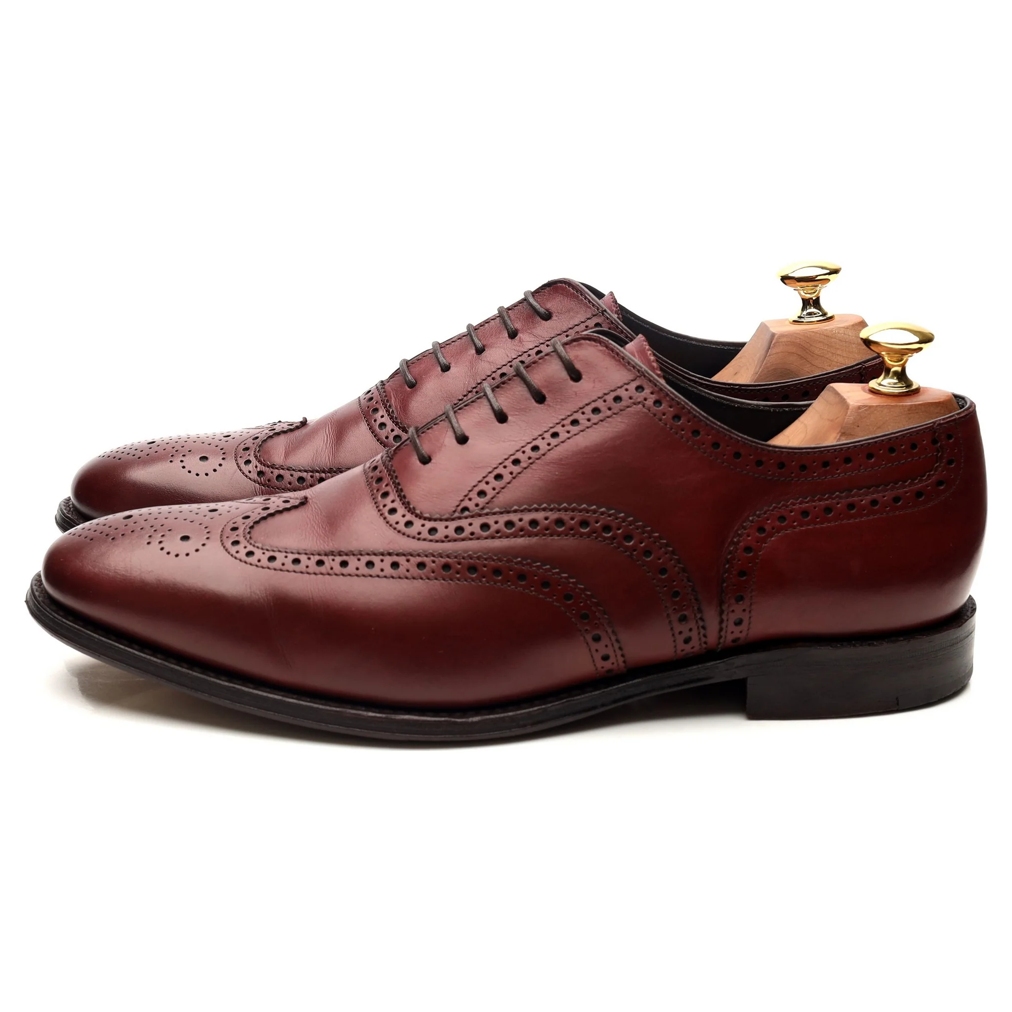 'Richmond' Burgundy Leather Brogues UK 9.5 F - Image 2