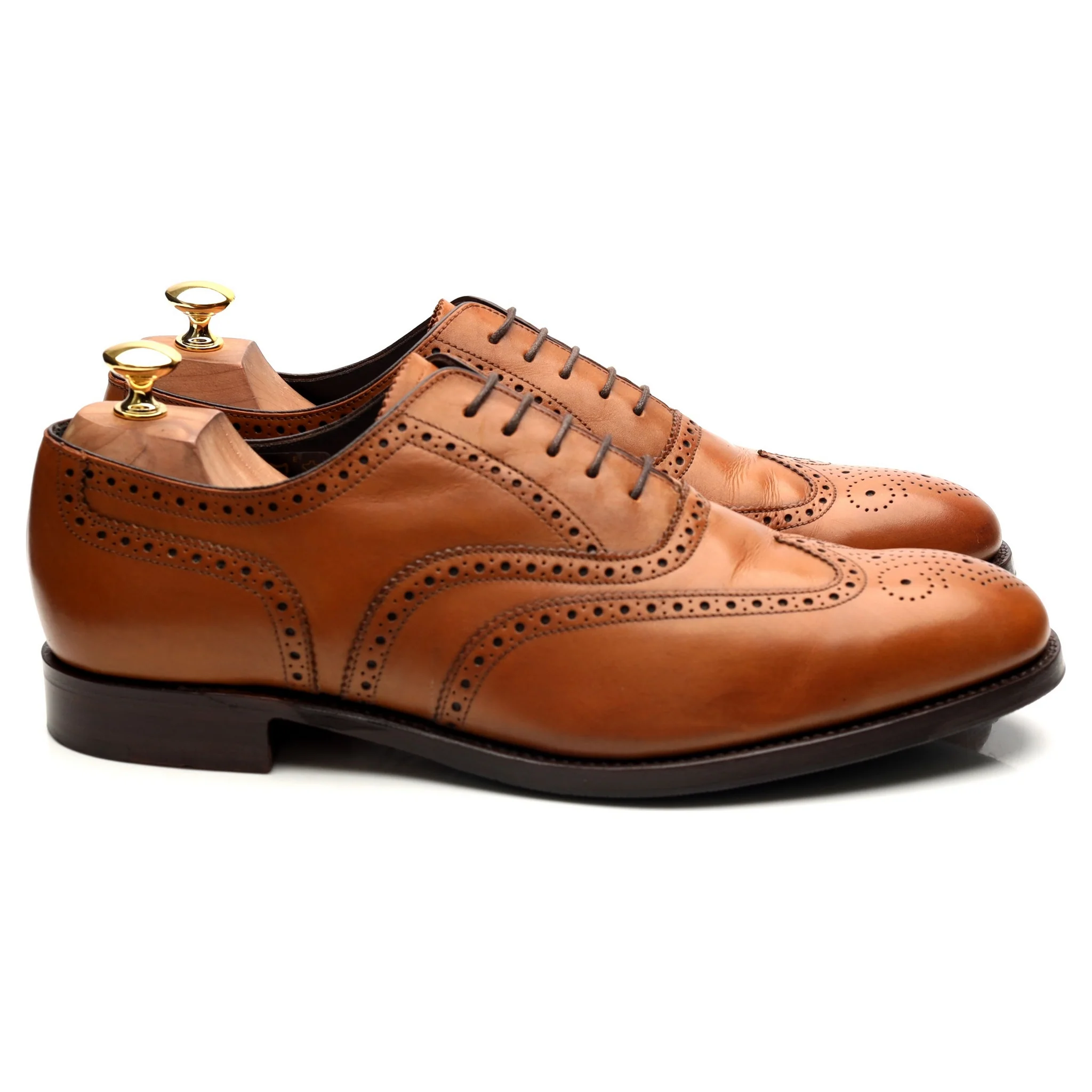 'Richmond' Tan Brown Leather Brogues UK 10 G - Image 6