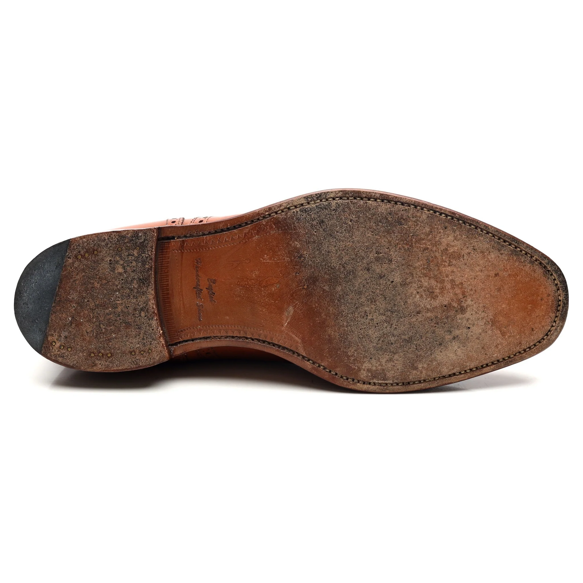 'Hampstead' Tan Brown Leather Oxford Brogues UK 9.5 G - Image 11
