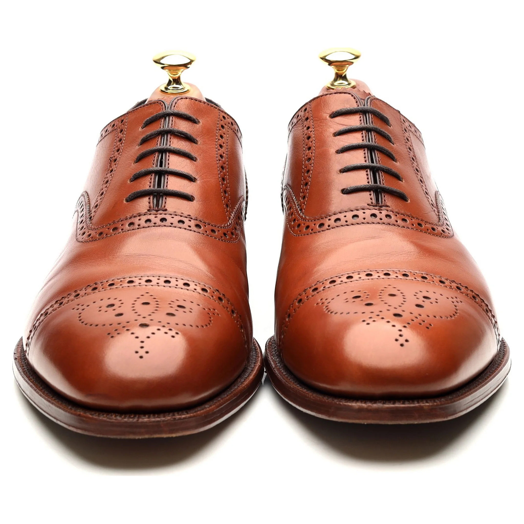 'Hampstead' Tan Brown Leather Oxford Brogues UK 9.5 G - Image 8