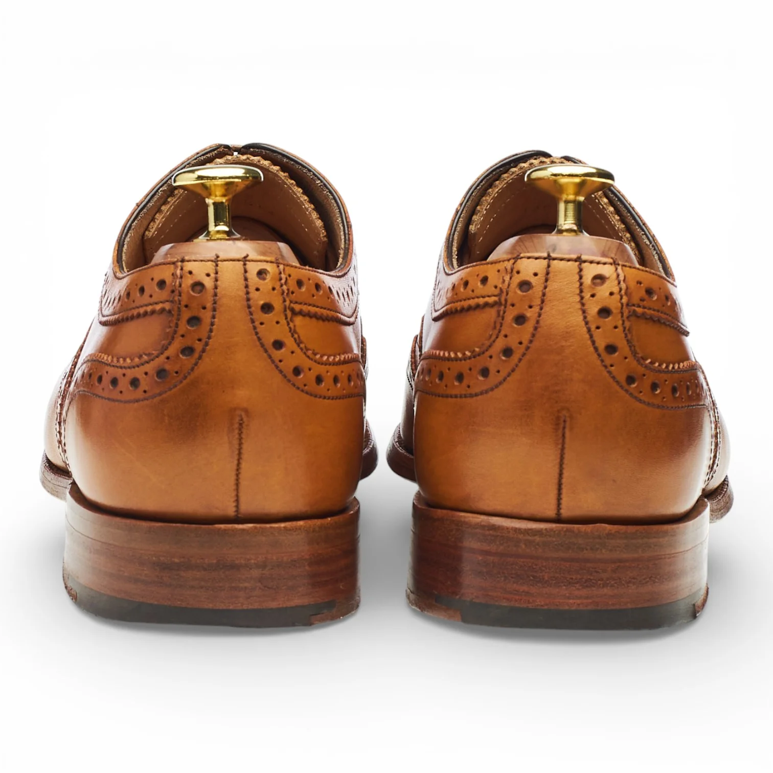 Herring 'Carnaby 2' Tan Brown Leather Oxford Brogues UK 8 F - Image 4