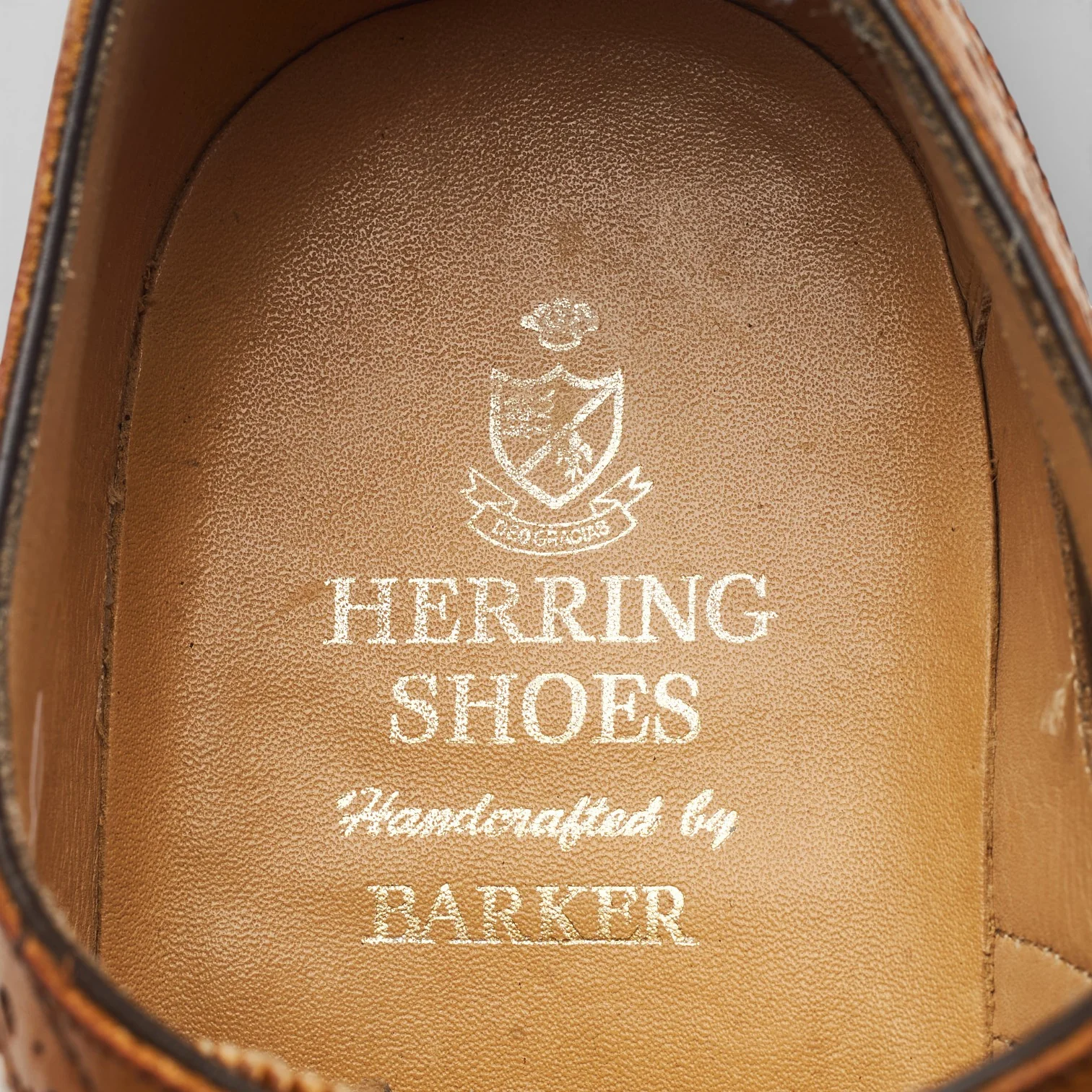 Herring 'Carnaby 2' Tan Brown Leather Oxford Brogues UK 8 F - Image 6