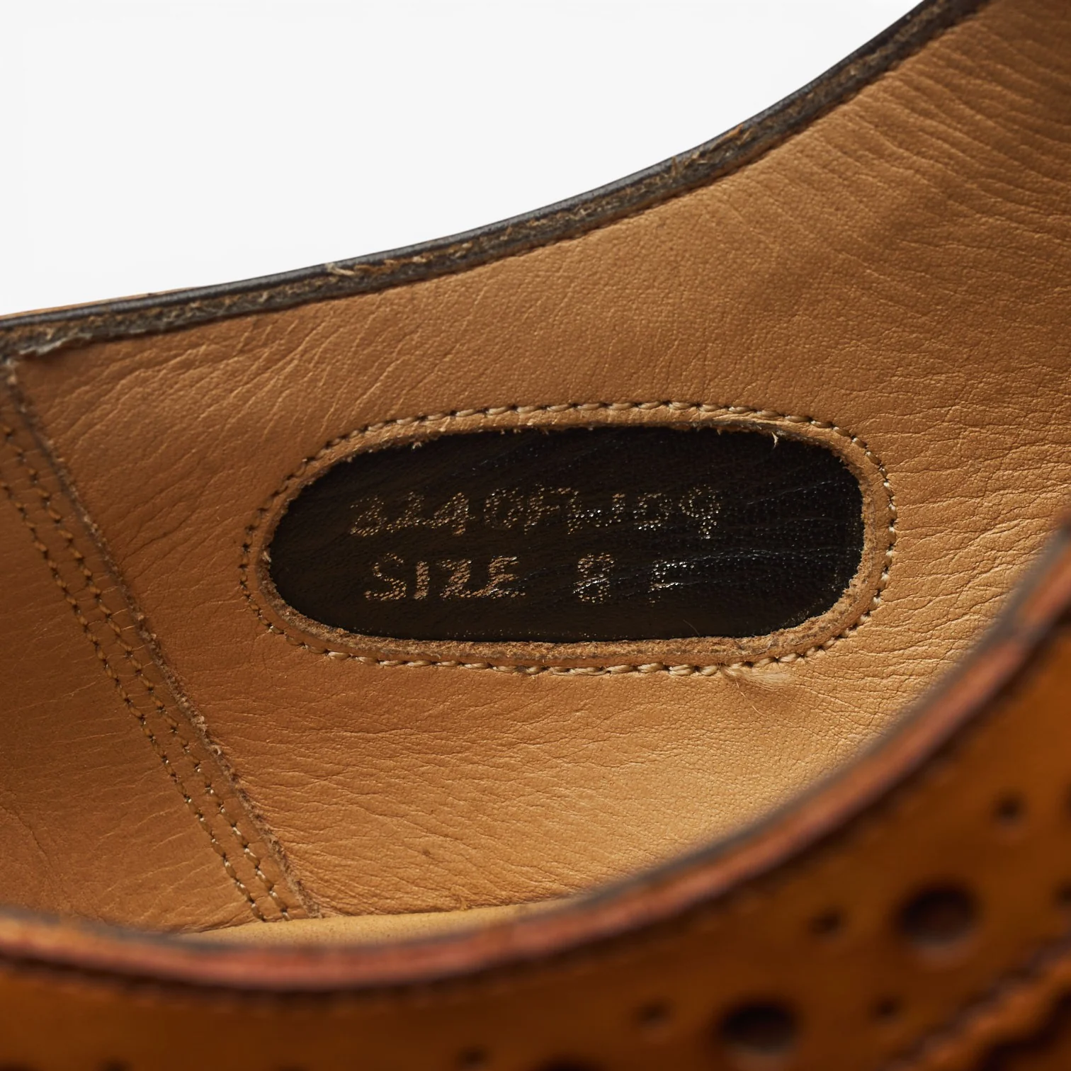 Herring 'Carnaby 2' Tan Brown Leather Oxford Brogues UK 8 F - Image 7