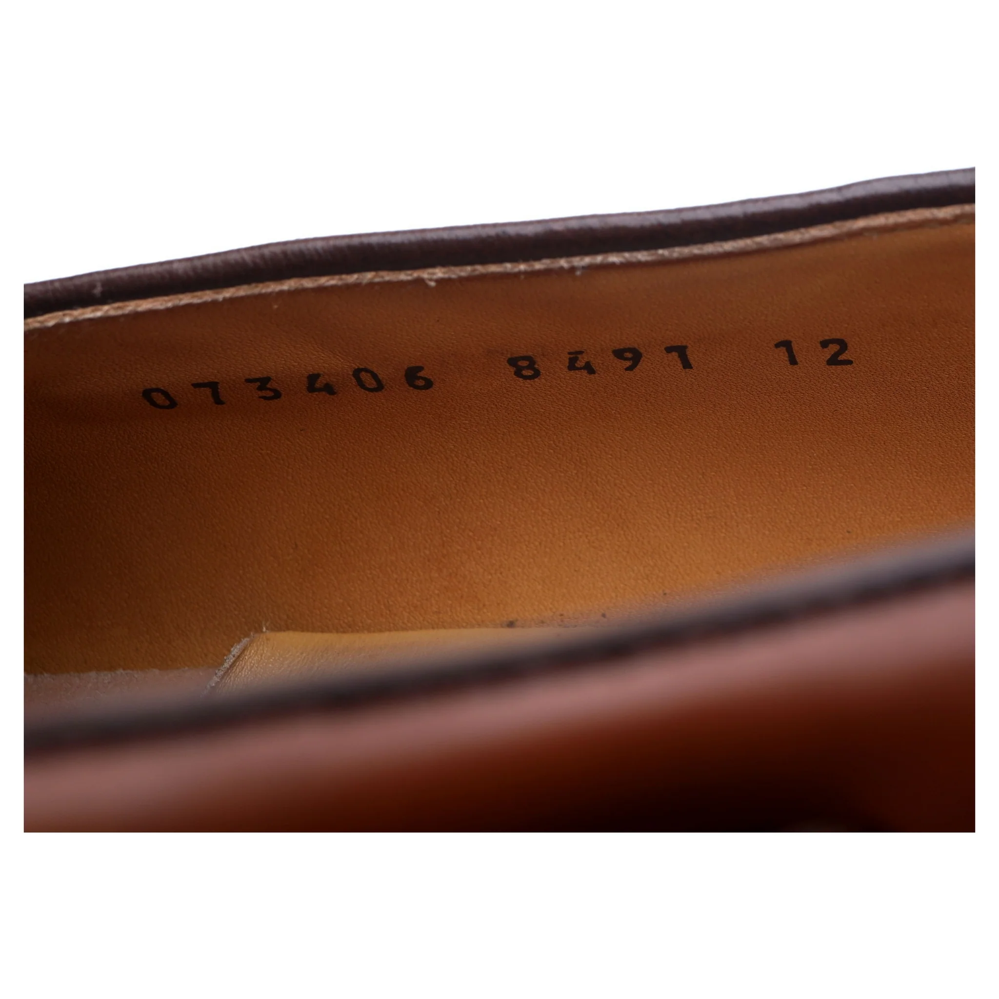 'Fletcher' Tan Brown Leather Tassel Loafers UK 12 F - Image 13