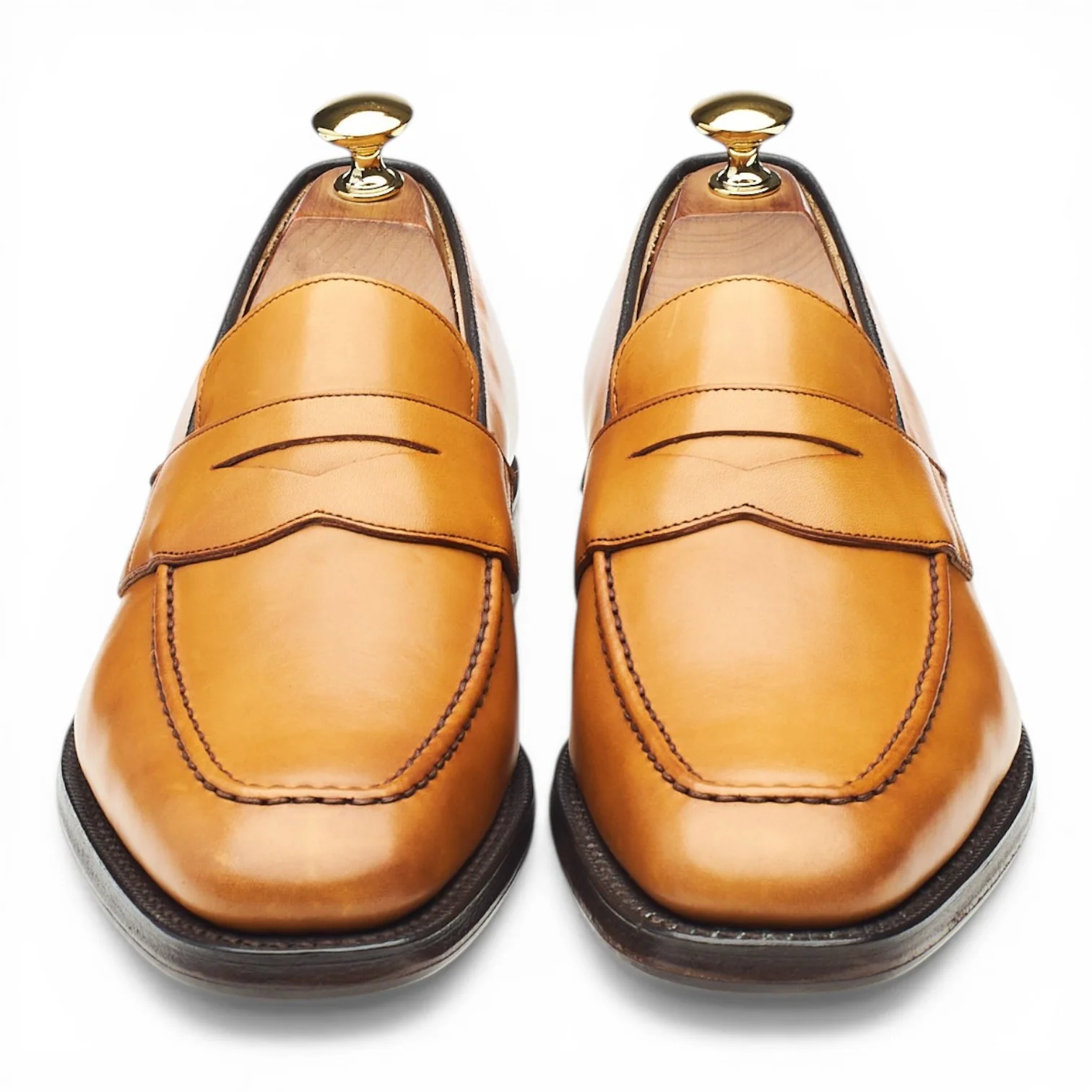 'Hertford 2' Tan Brown Leather Loafers UK 6 G - Image 2