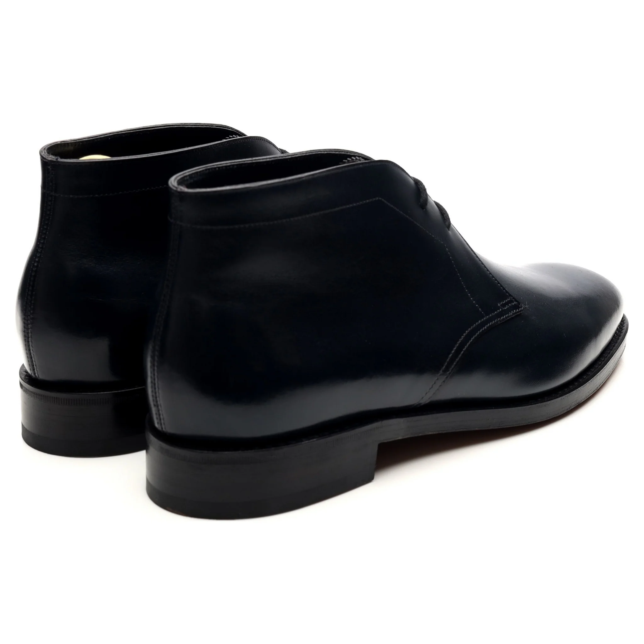 'Heywood' Navy Blue Leather Boots UK 7 E - Image 5