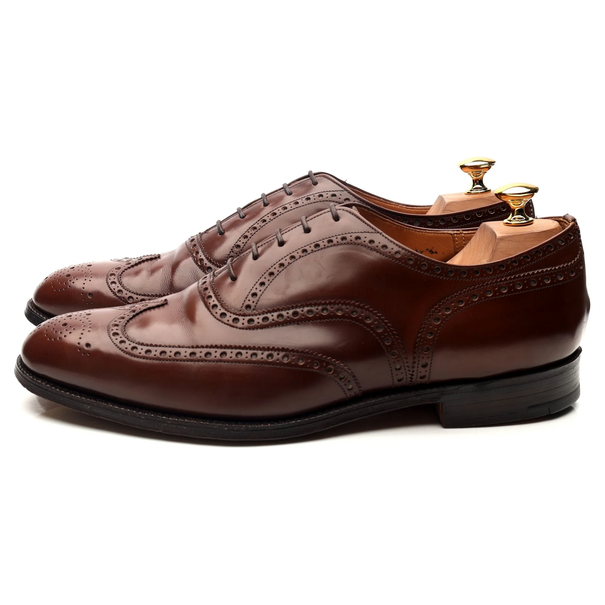 'Hickstead' Brown Leather Brogues UK 10 G - Image 2