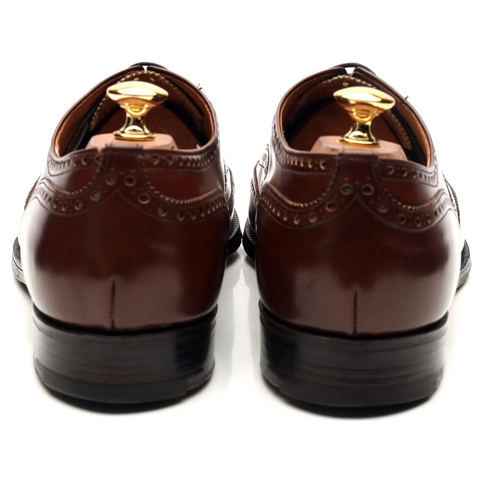 'Hickstead' Brown Leather Brogues UK 10 G - Image 4