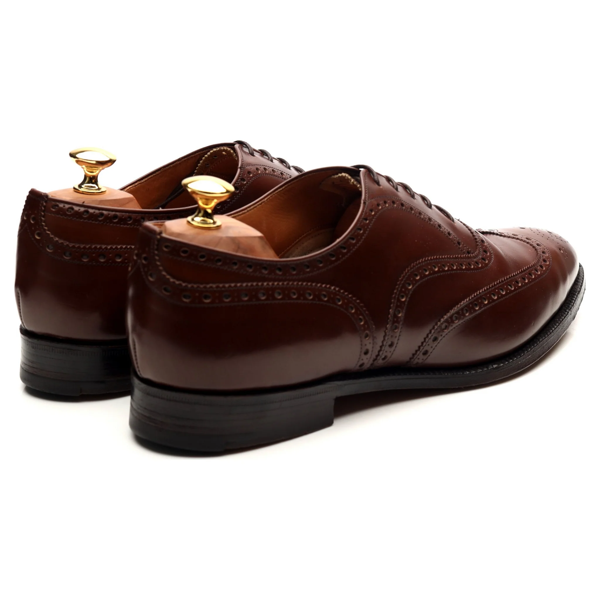 'Hickstead' Brown Leather Brogues UK 10 G - Image 5