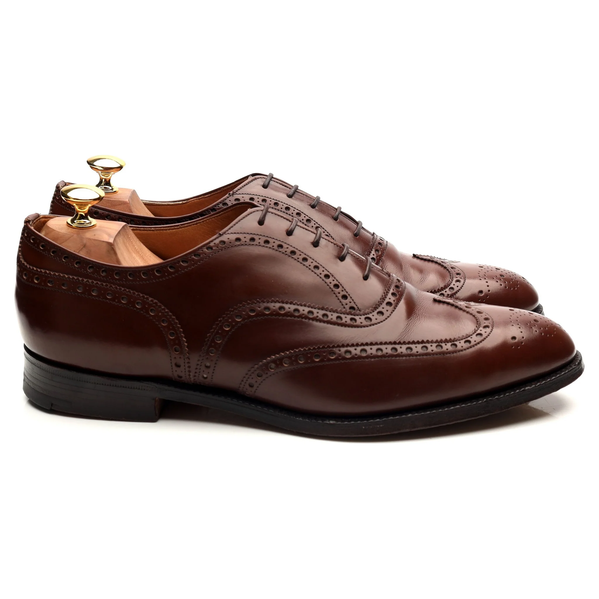 'Hickstead' Brown Leather Brogues UK 10 G - Image 6