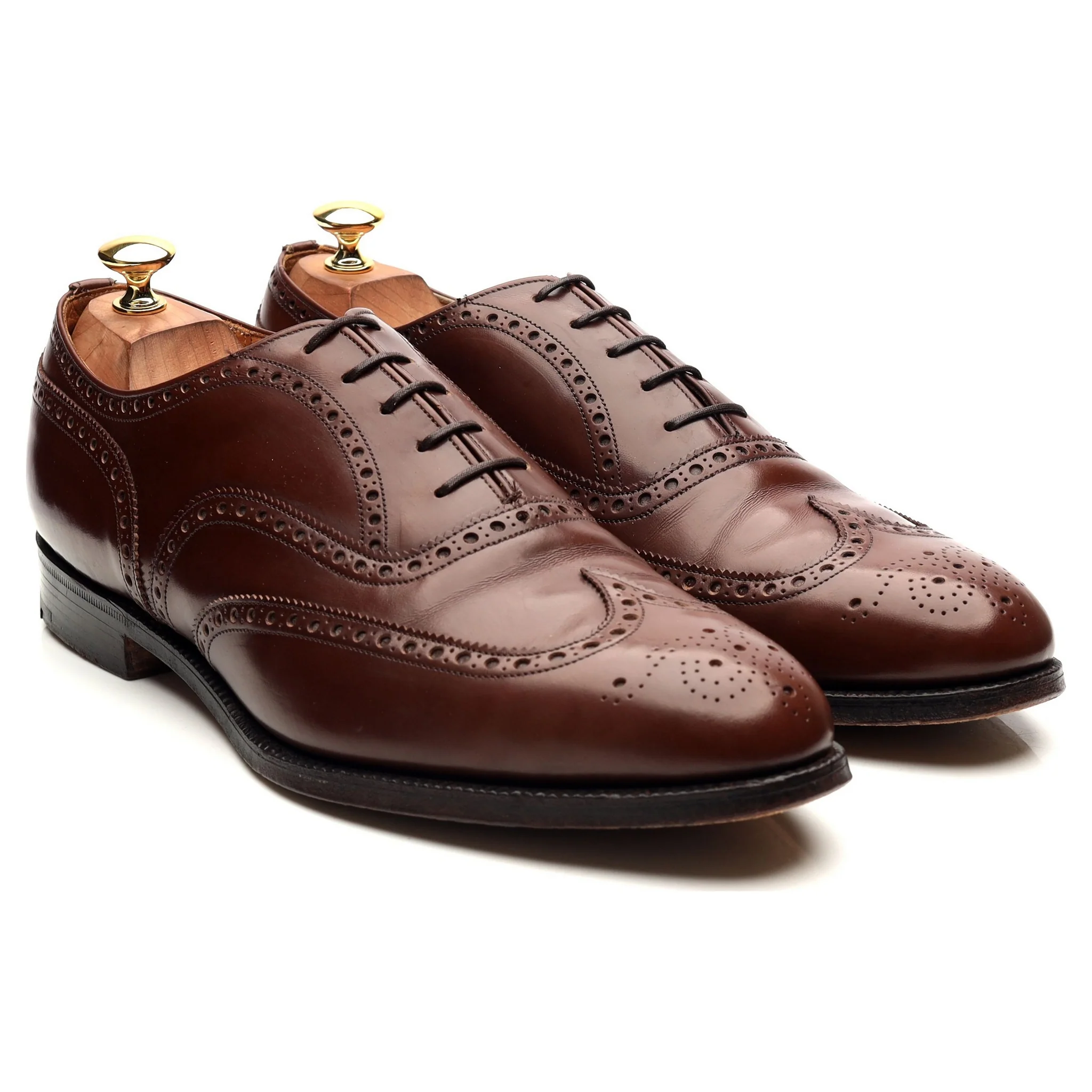 'Hickstead' Brown Leather Brogues UK 10 G - Image 7