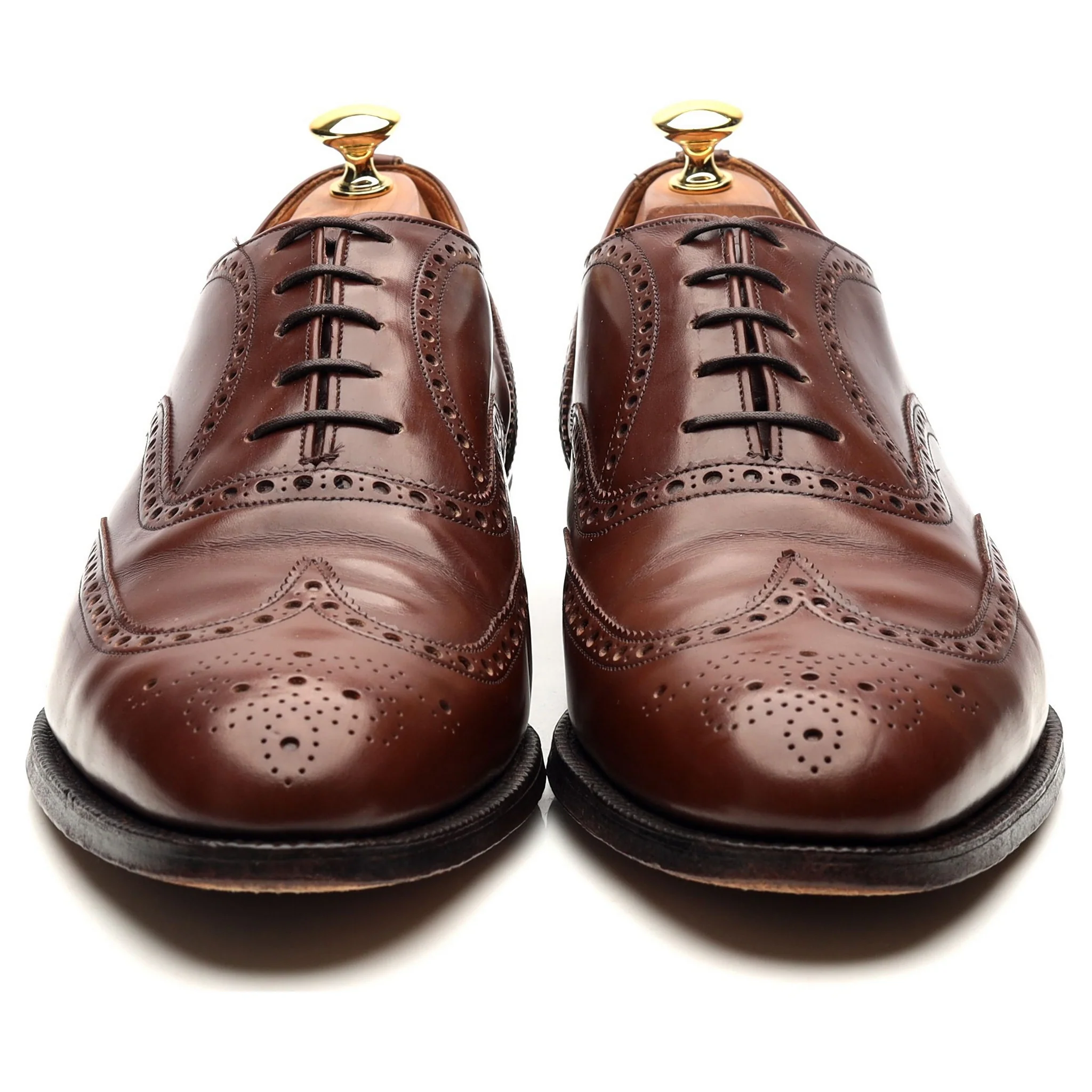 'Hickstead' Brown Leather Brogues UK 10 G - Image 8