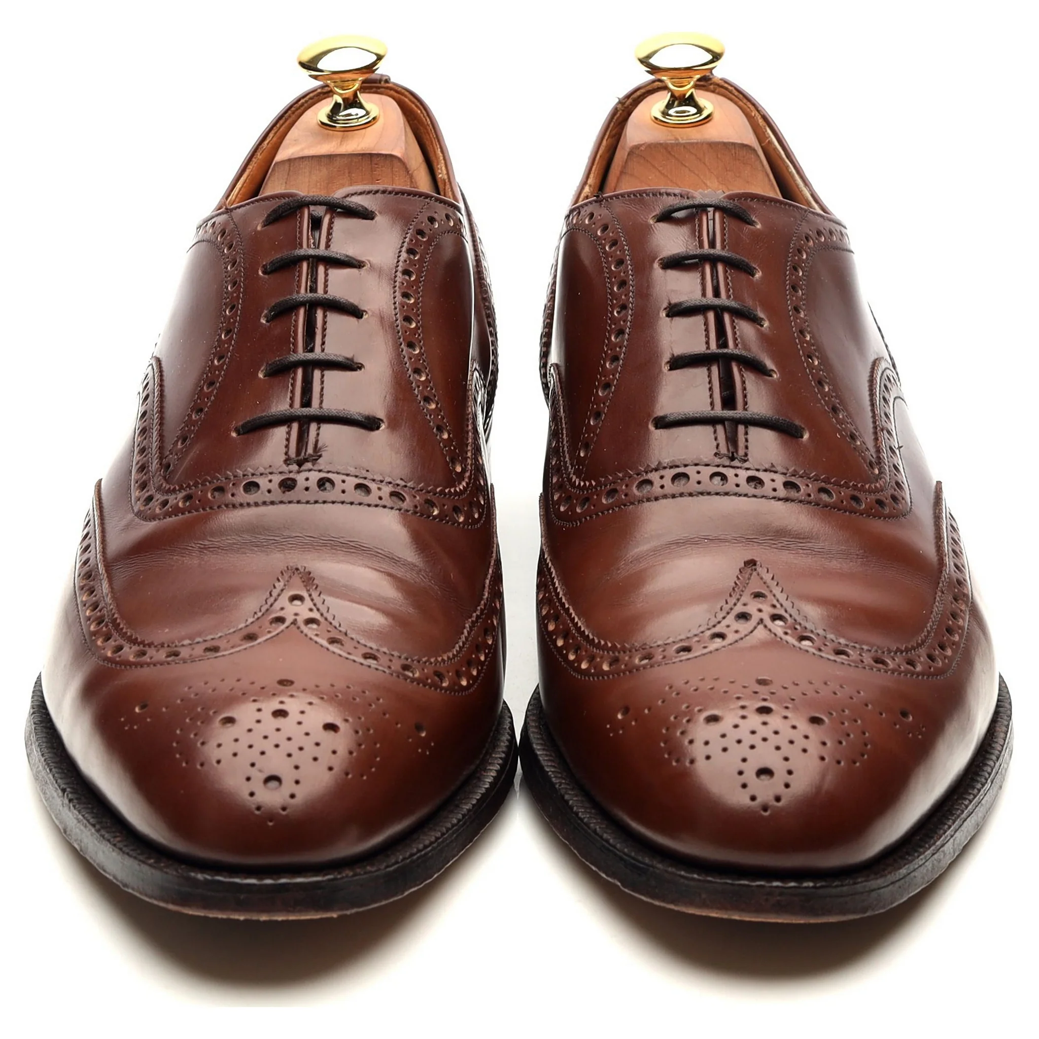 'Hickstead' Brown Leather Brogues UK 10 G - Image 9