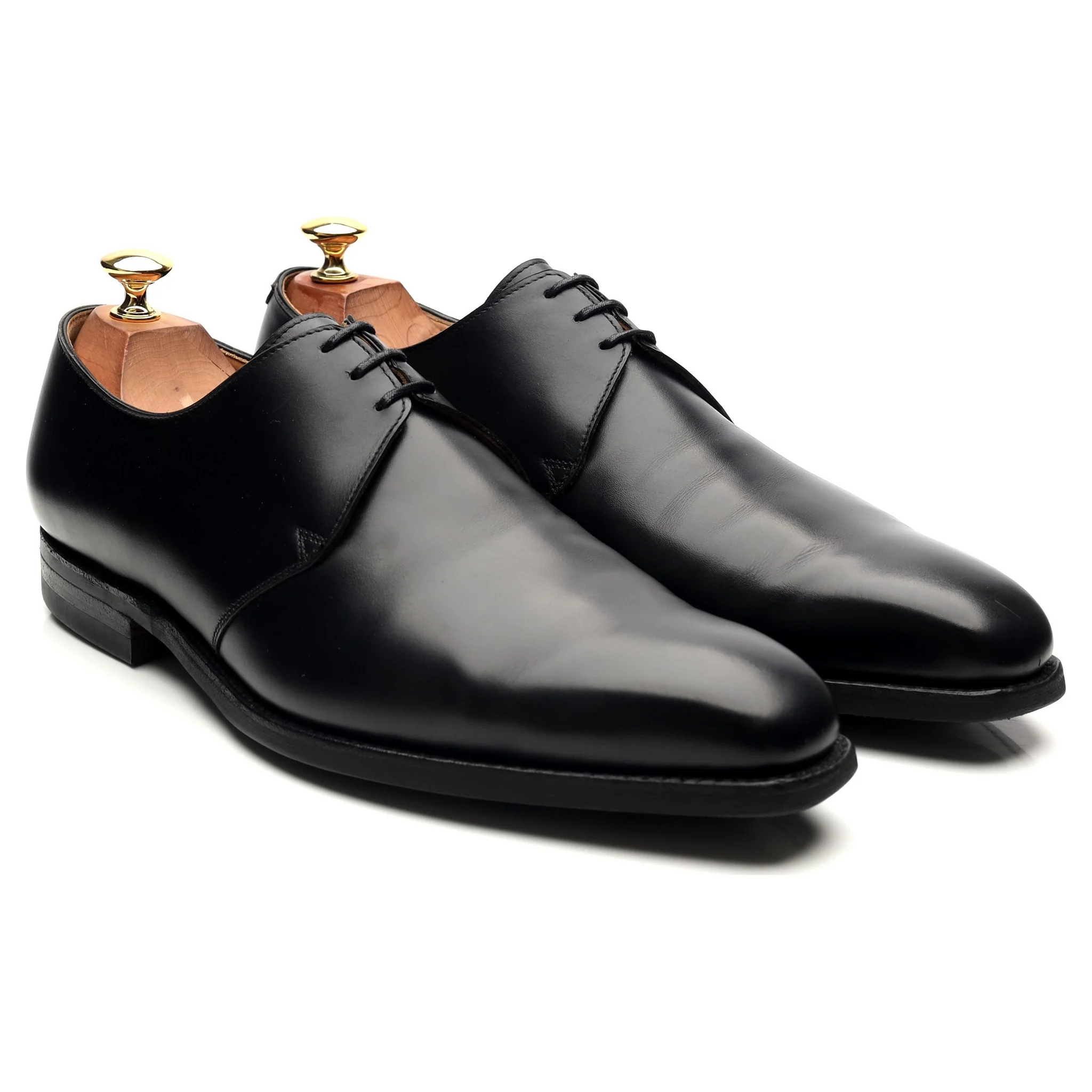 'Highbury' Black Leather Derby UK 9.5 E - Image 7