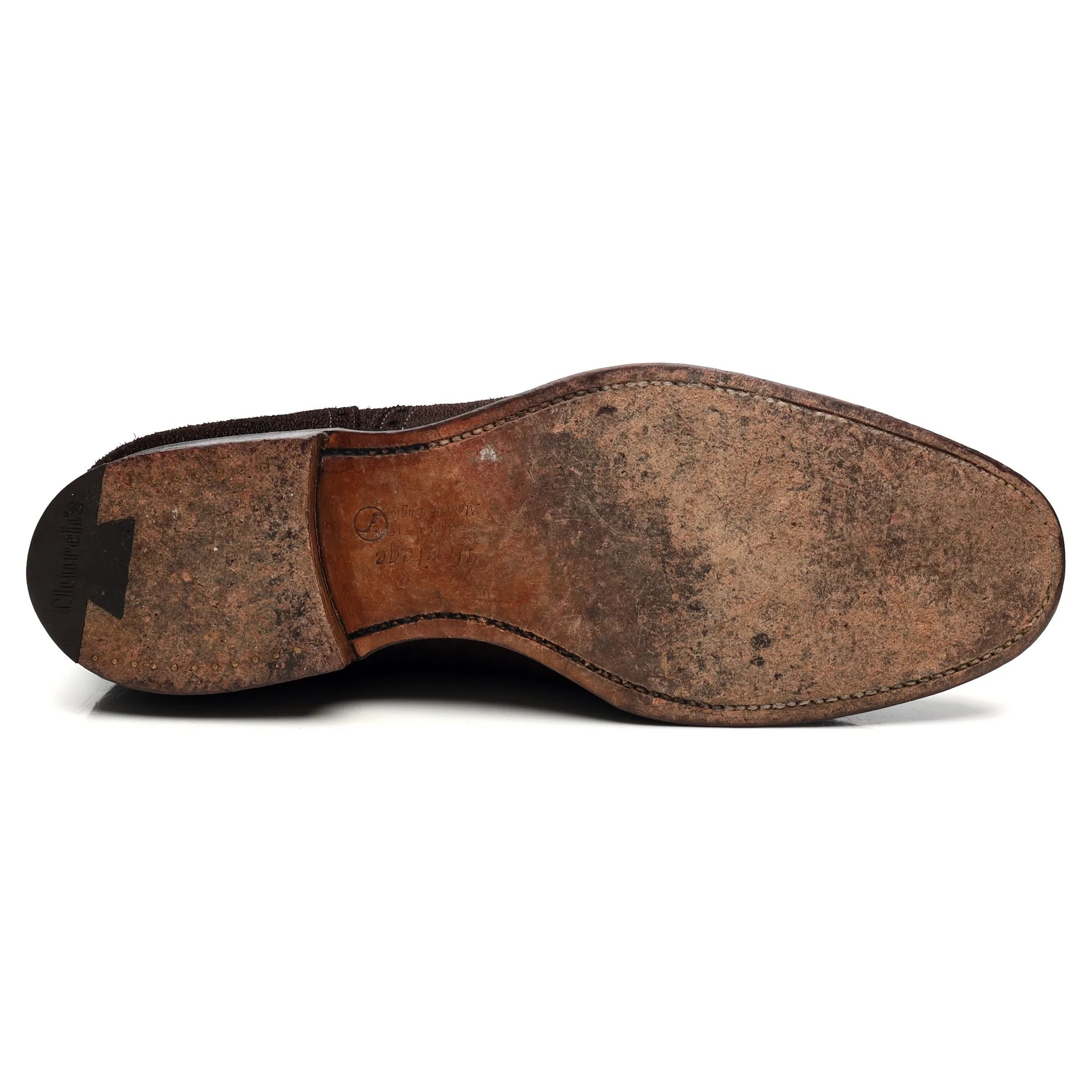 'Highgrove' Dark Brown Suede Oxford Brogues UK 7.5 F - Image 11