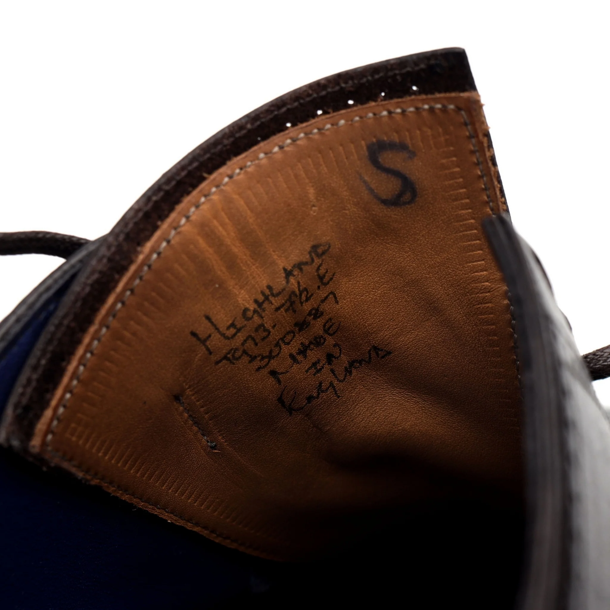 'Highland' Dark Brown Leather Oxford Brogues UK 7.5 E - Image 7