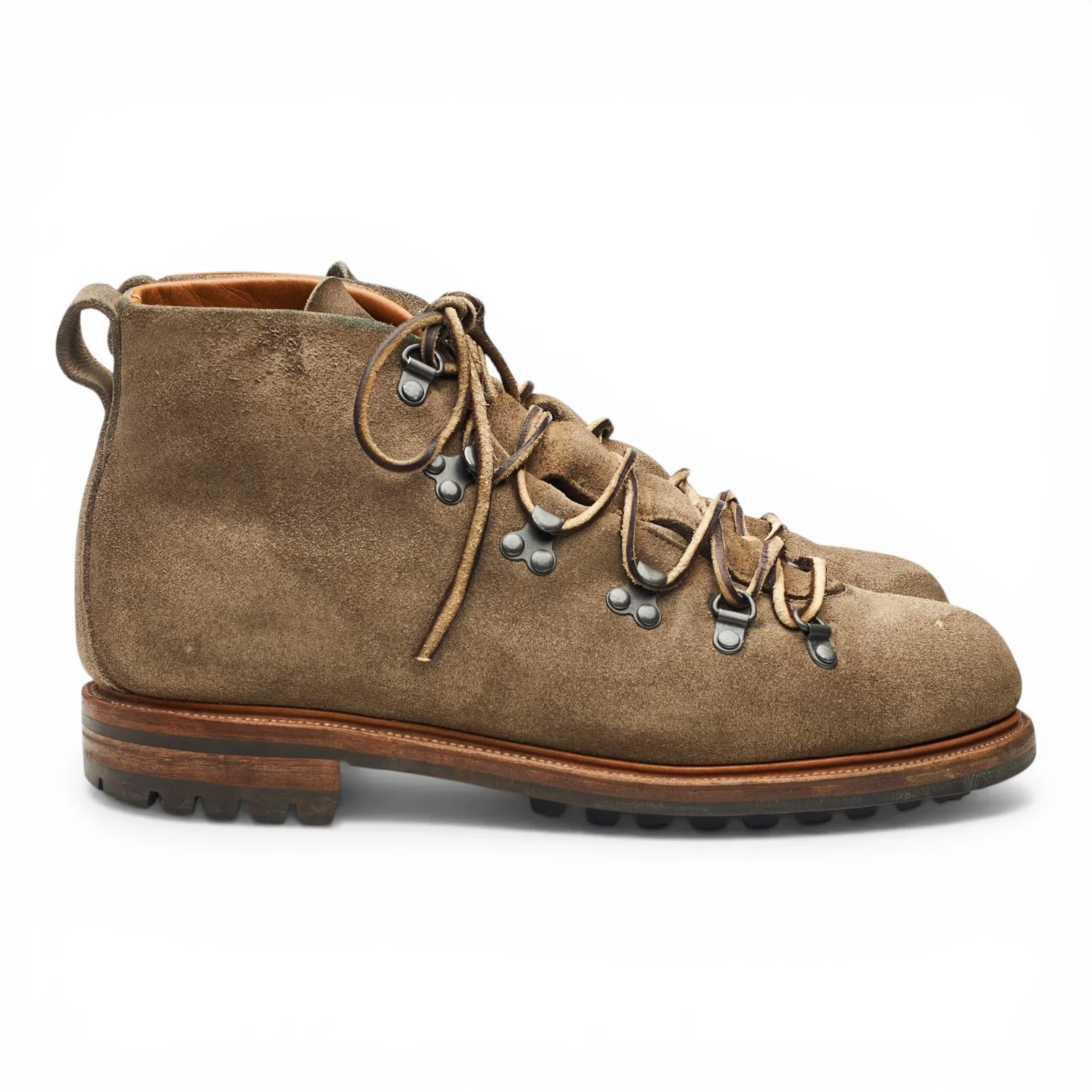 'Hiker' Stone Brown Suede Boots UK 8.5