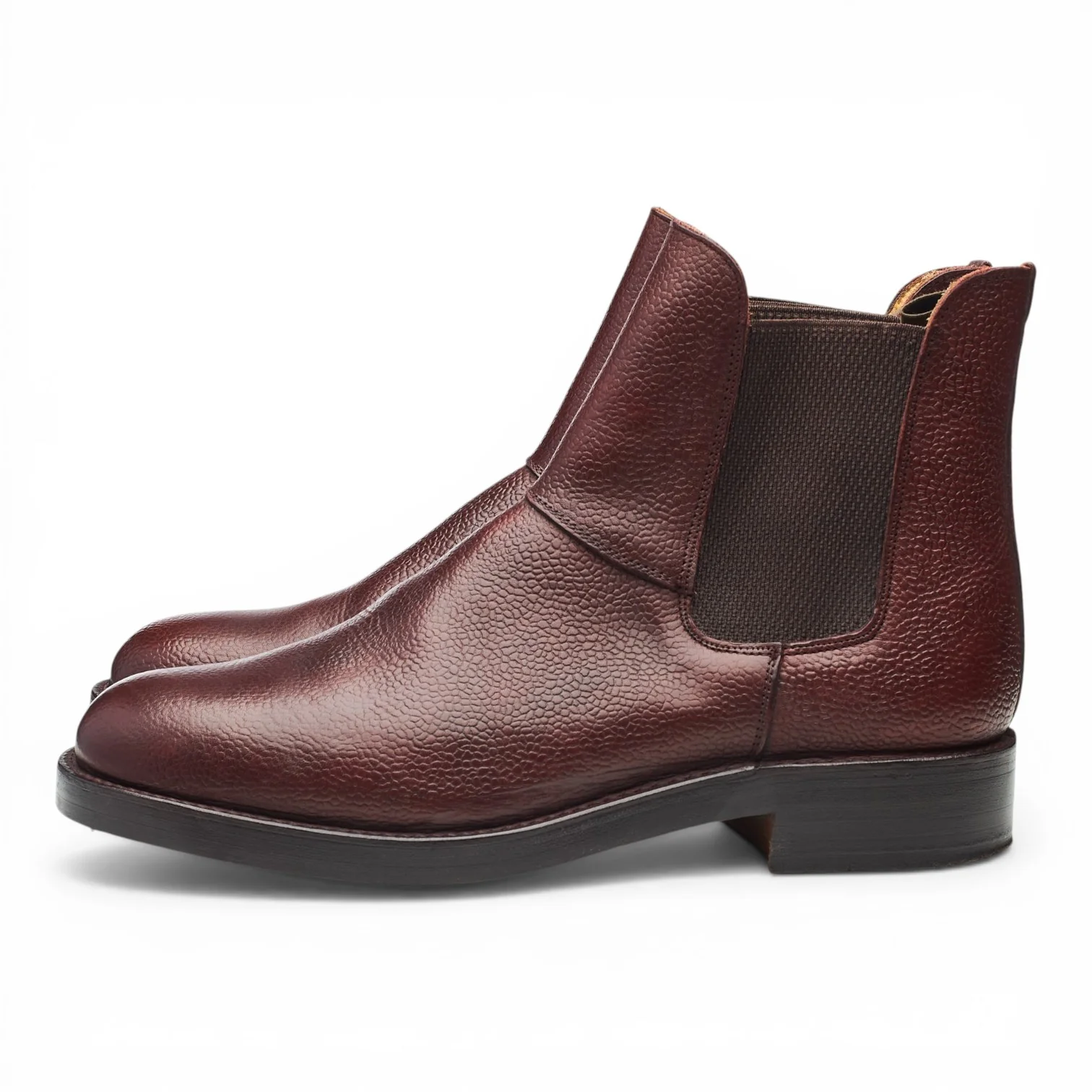 Hoggs of Fife Burgundy Leather Veldtschoen Chelsea Boots UK 7 F - Image 3
