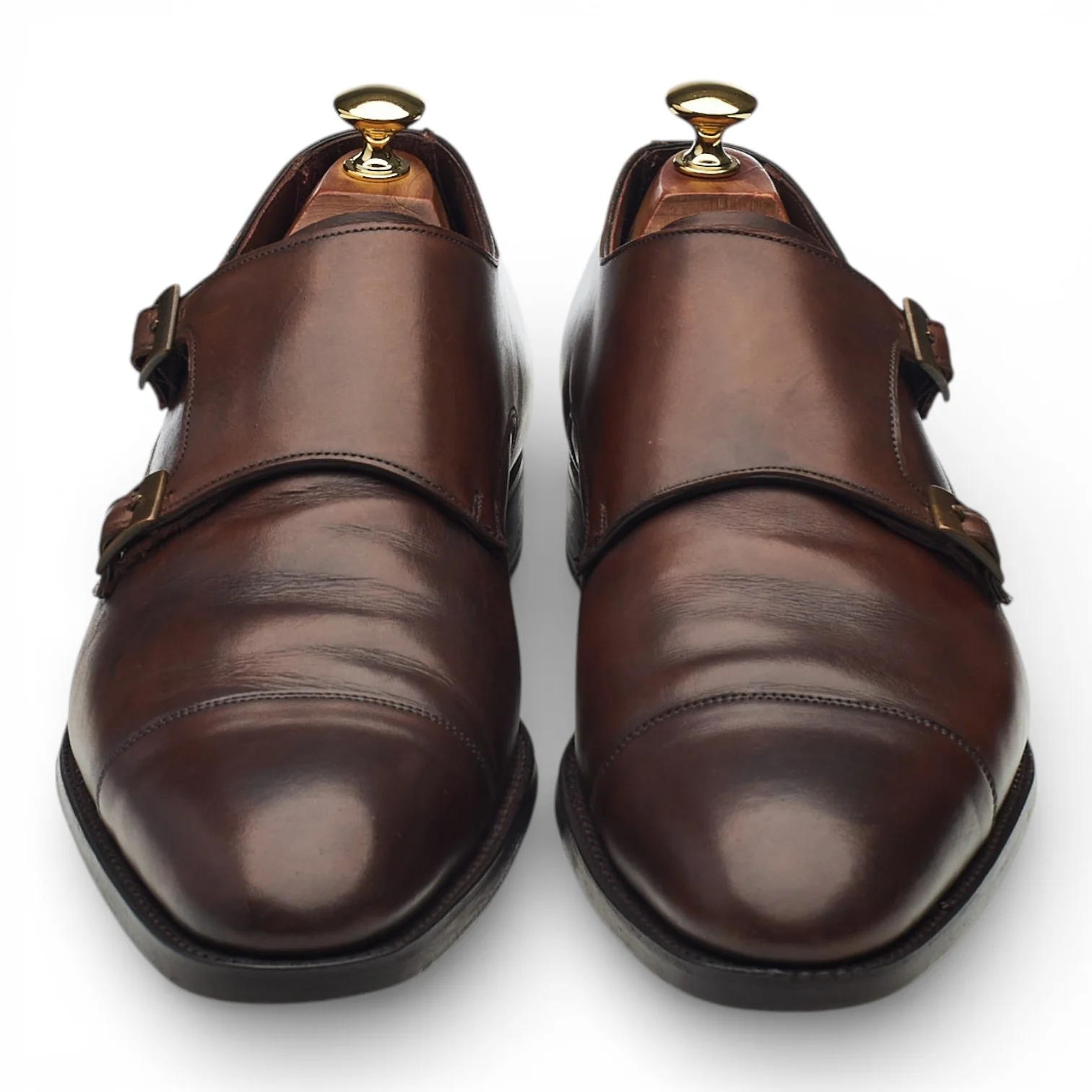 'Holyrood' Brown Leather Double Monk Strap UK 9 F - Image 2