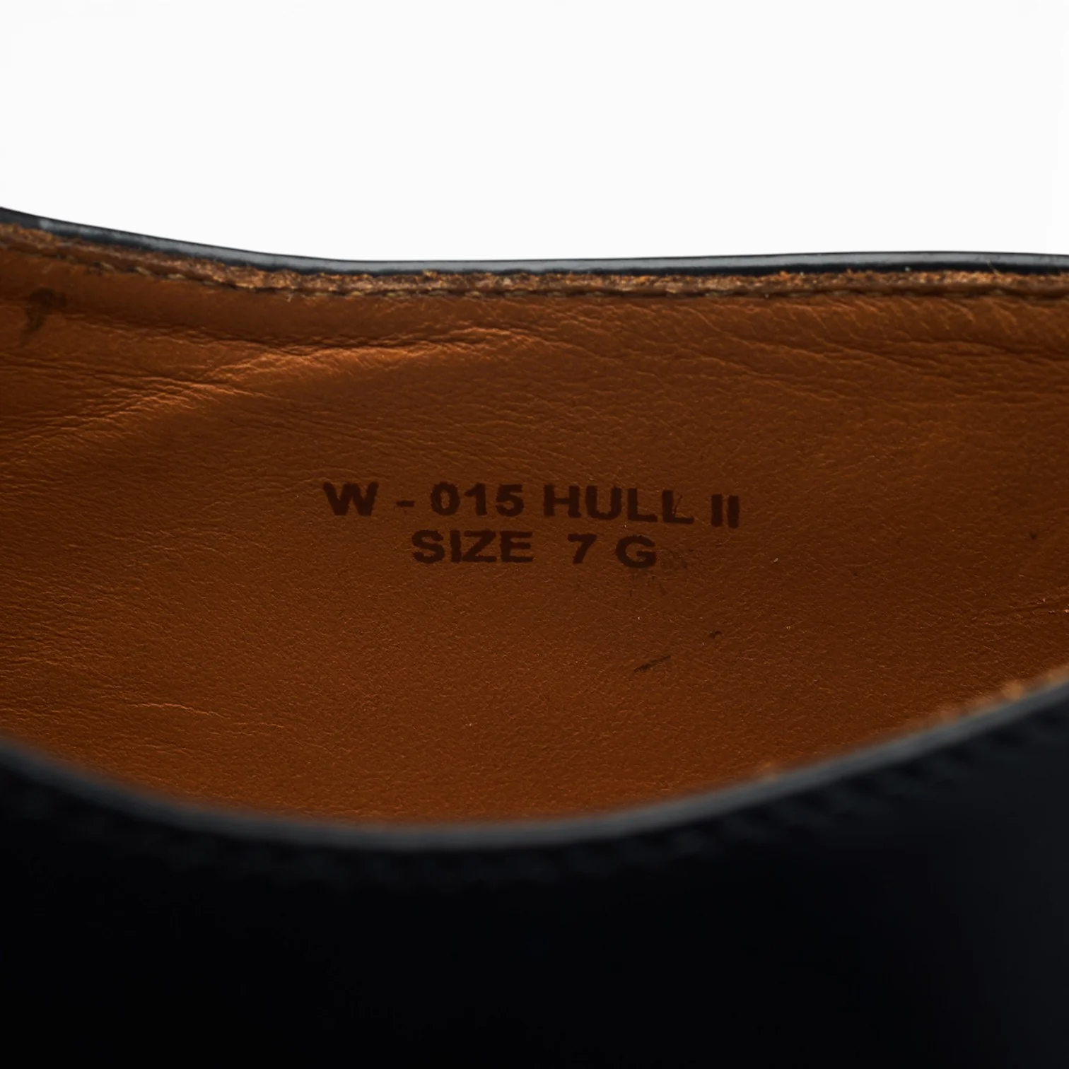 'Hull II' Black Leather Oxford UK 7 G - Image 7