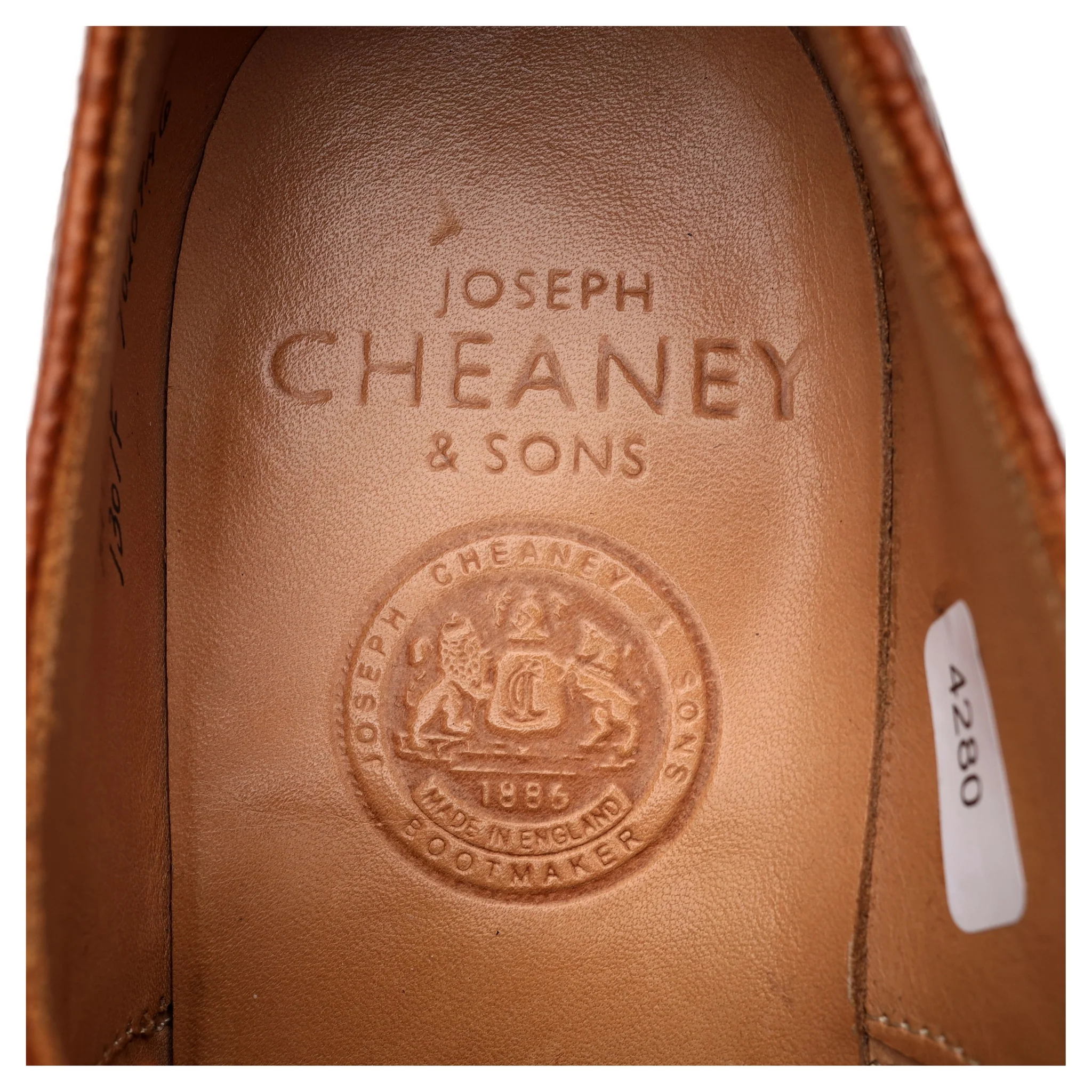'Hythe ll' Tan Brown Leather Oxford Brogues UK 7 F - Image 12