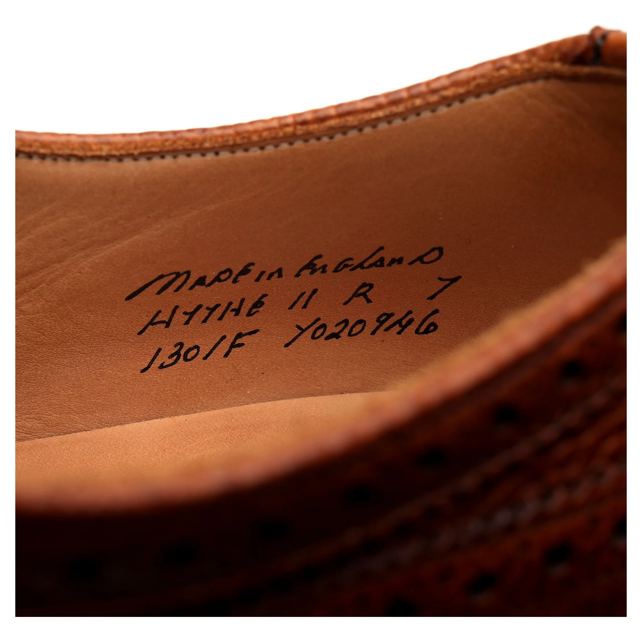 'Hythe ll' Tan Brown Leather Oxford Brogues UK 7 F - Image 13